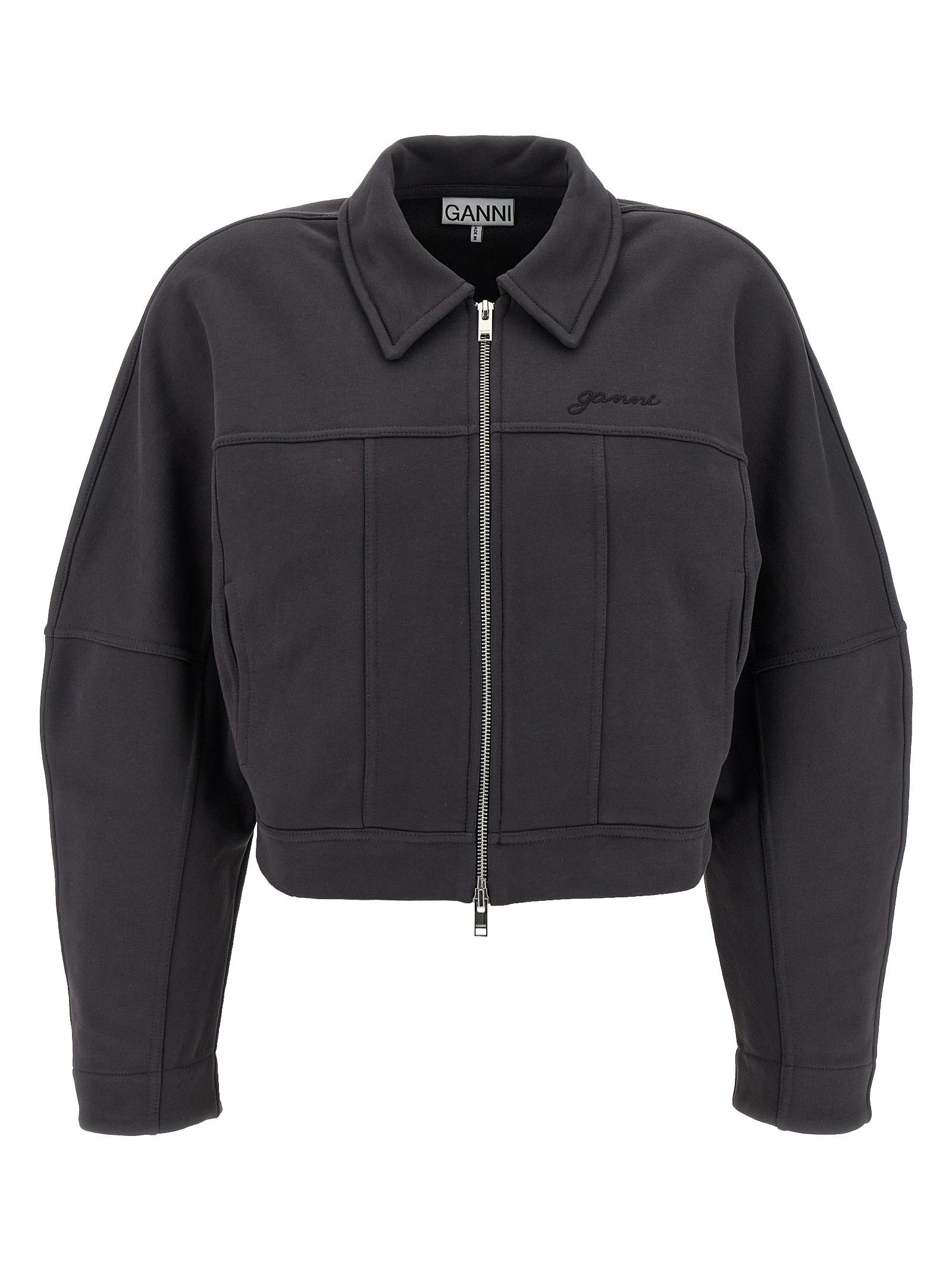 Ganni 'Heavy Terry Jersey' Bomber Jacket Size XS / US 0-2 / IT 36-38 - 1 Thumbnail