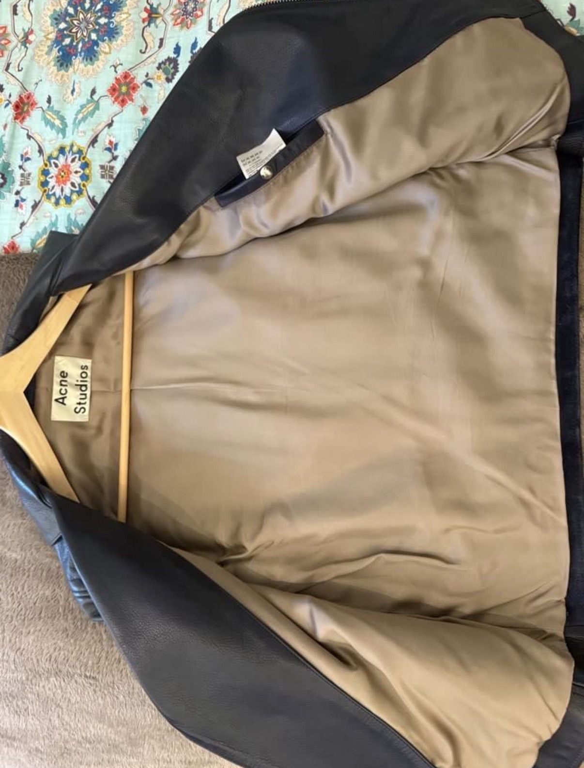 Acne Studios Acne Studios Gibson AW14 Blue Leather Jacket Size US M / EU 48-50 / 2 - 3 Thumbnail