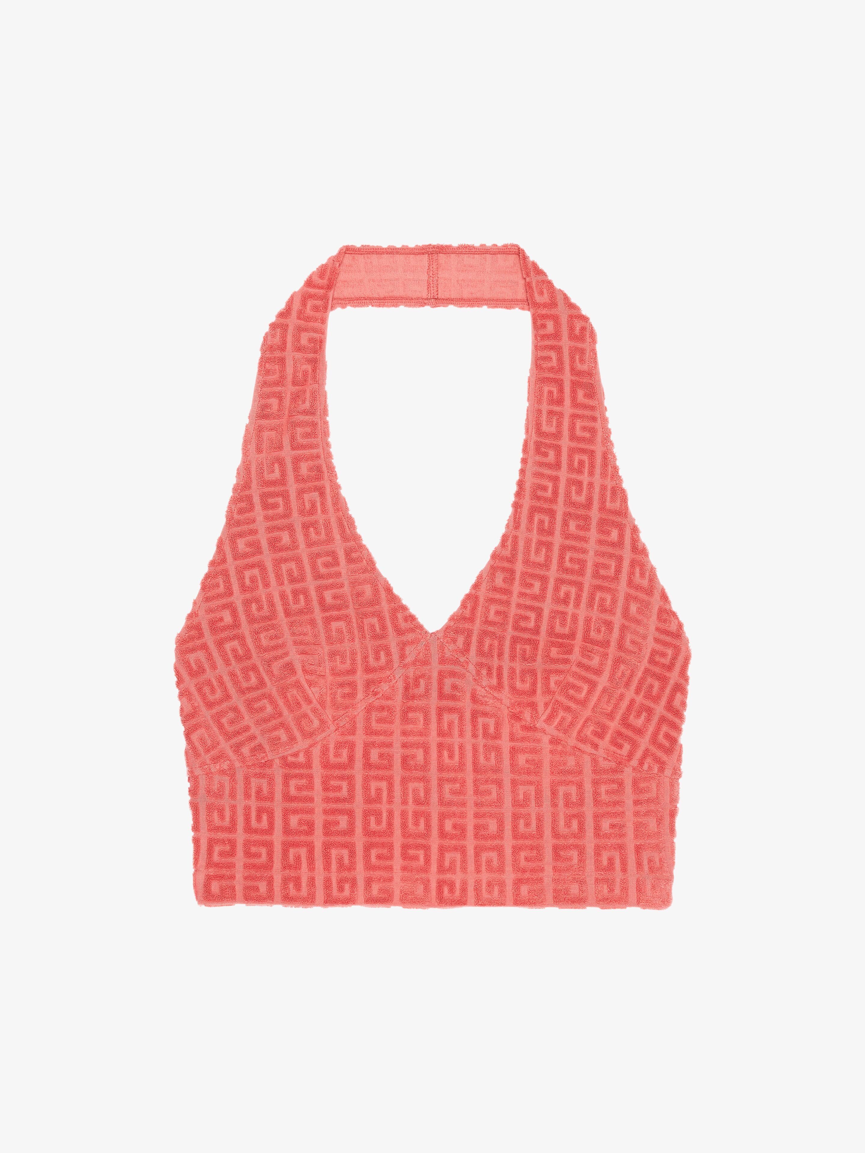 Givenchy o1w1db10825 Halter Neck Cropped Top in Pink Size XXS / US 00 / IT 34 - 1 Thumbnail