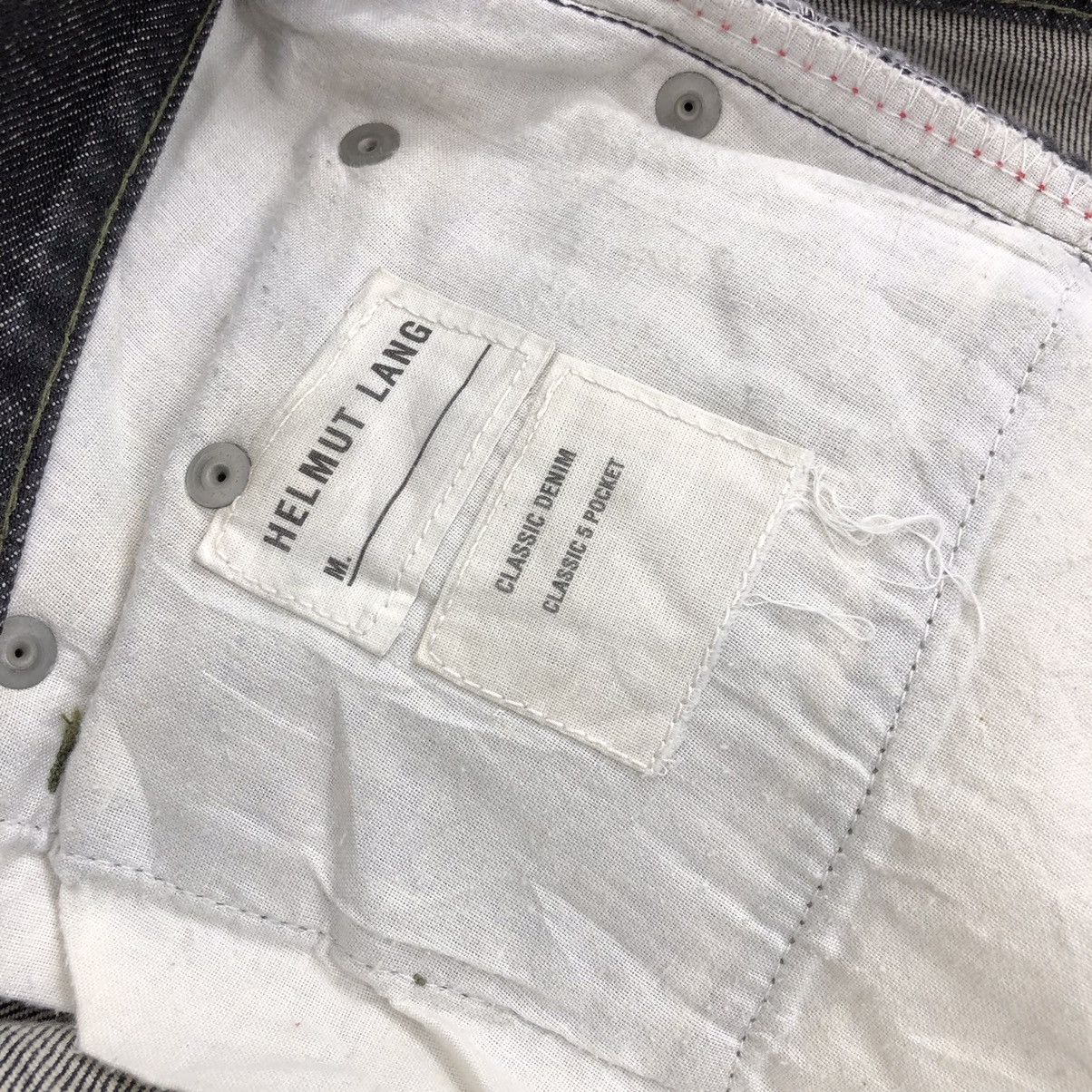 Helmut Lang × Vintage Vintage Helmut Lang Classic 5 Pocket Denim Jeans Size US 31 - 9 Thumbnail