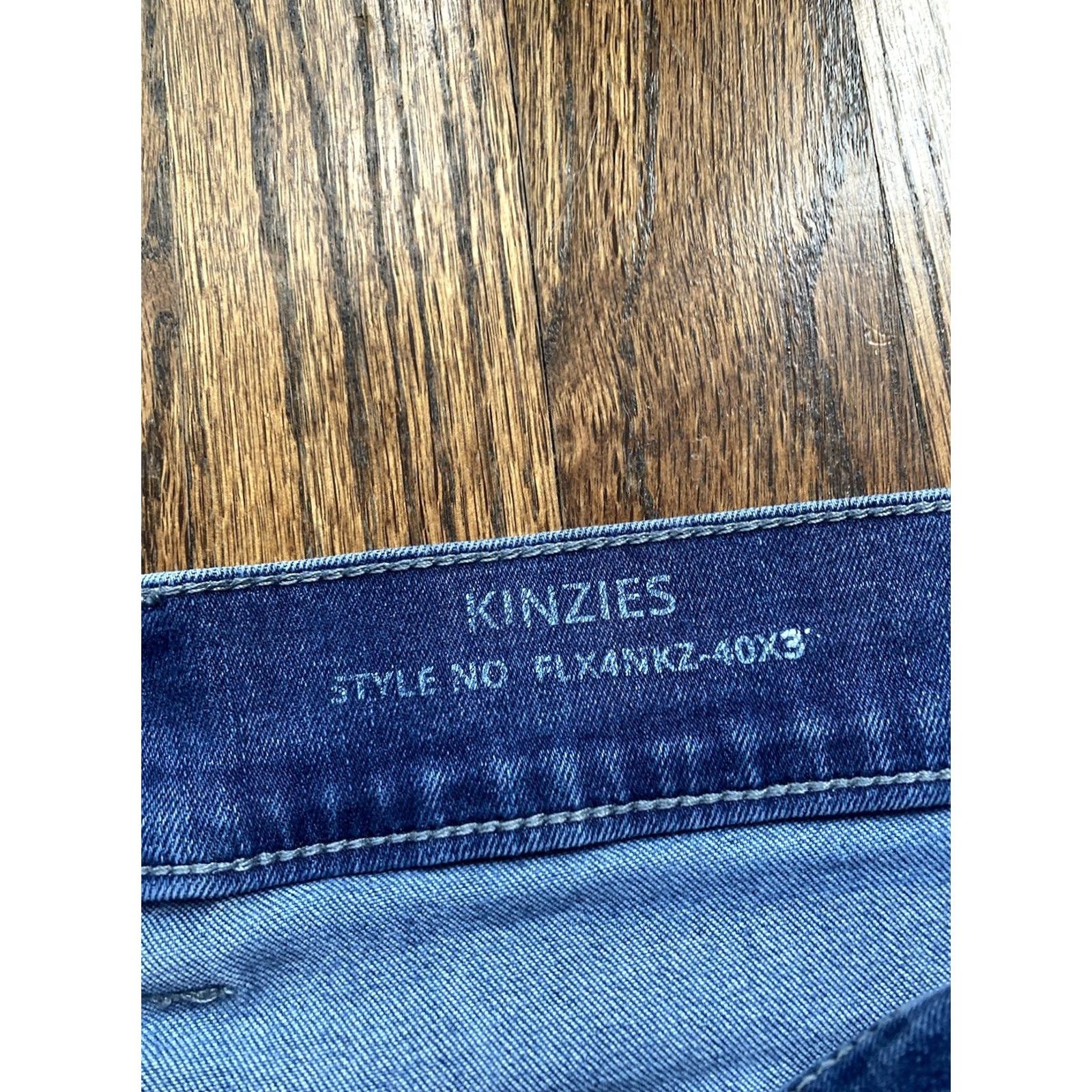 Denime Mugsy Jeans Kinzies FLX4NKZ Jeans Regular 40x29 Blue Denim Men Cotton Blend Stretch Straight 5-Pocket Mugsy Jeans Regular Fit Size US 40 / EU 56 - 7 Thumbnail