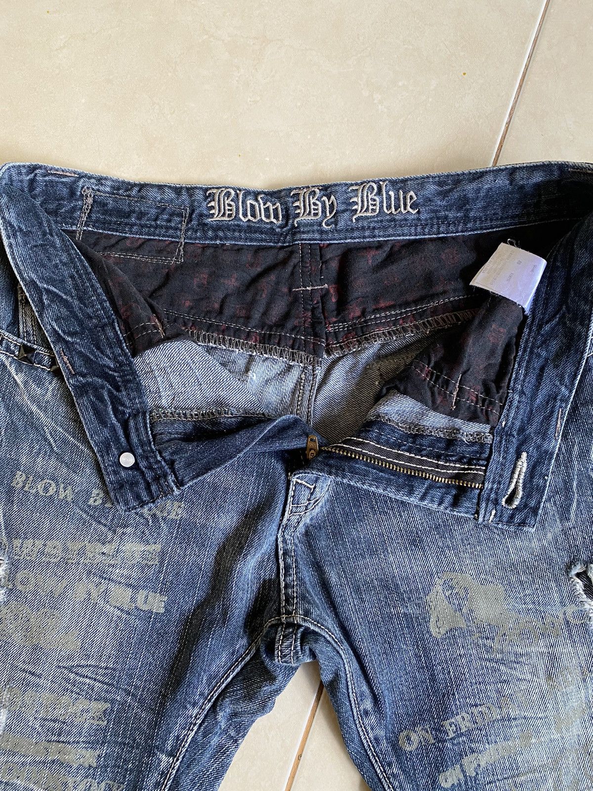 14th Addiction × Hysteric Glamour × If Six Was Nine Blow bye blue punks Jeans Size US 30 / EU 46 - 4 Thumbnail