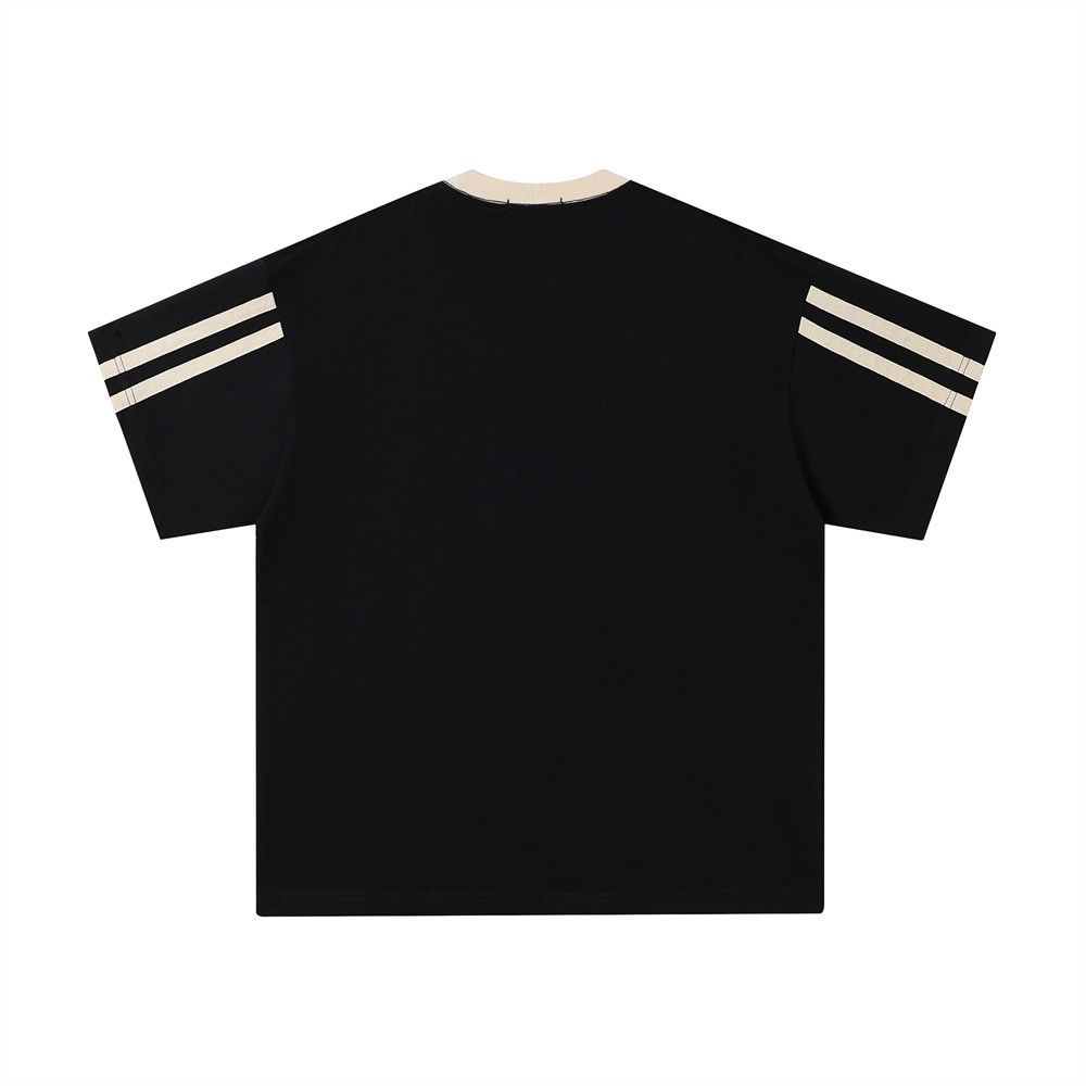 Vintage Trendy men's striped creative digital printed T-shirt Size US M / EU 48-50 / 2 - 2 Thumbnail