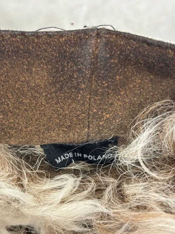 Emporio Armani AW2003 Emporio Armani Brown Beige Shearling Fur-Lined Leather Jacket Size US L / EU 52-54 / 3 - 13 Thumbnail