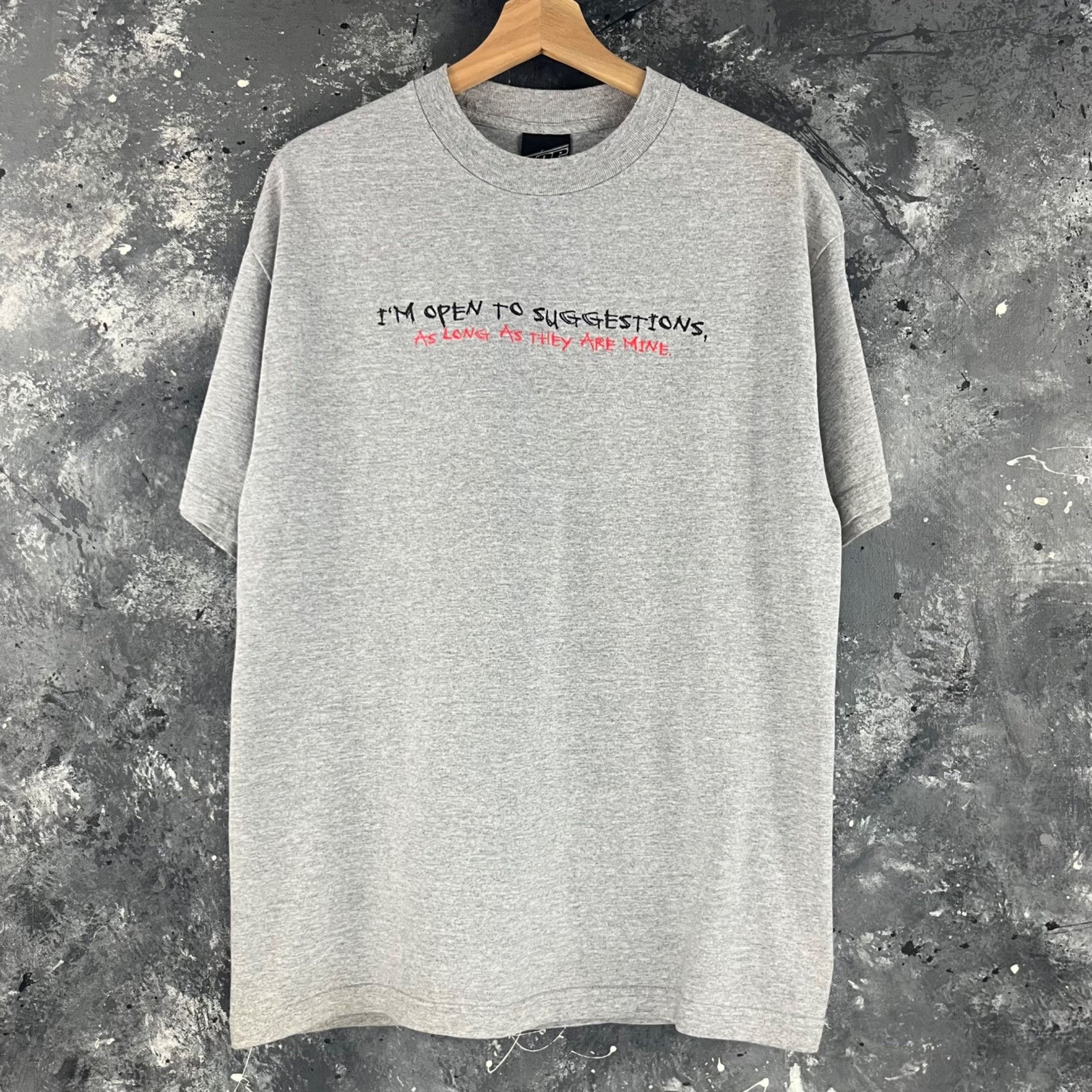 Vintage Vintage Selfish script humor shirt Size US L / EU 52-54 / 3 - 1 Thumbnail