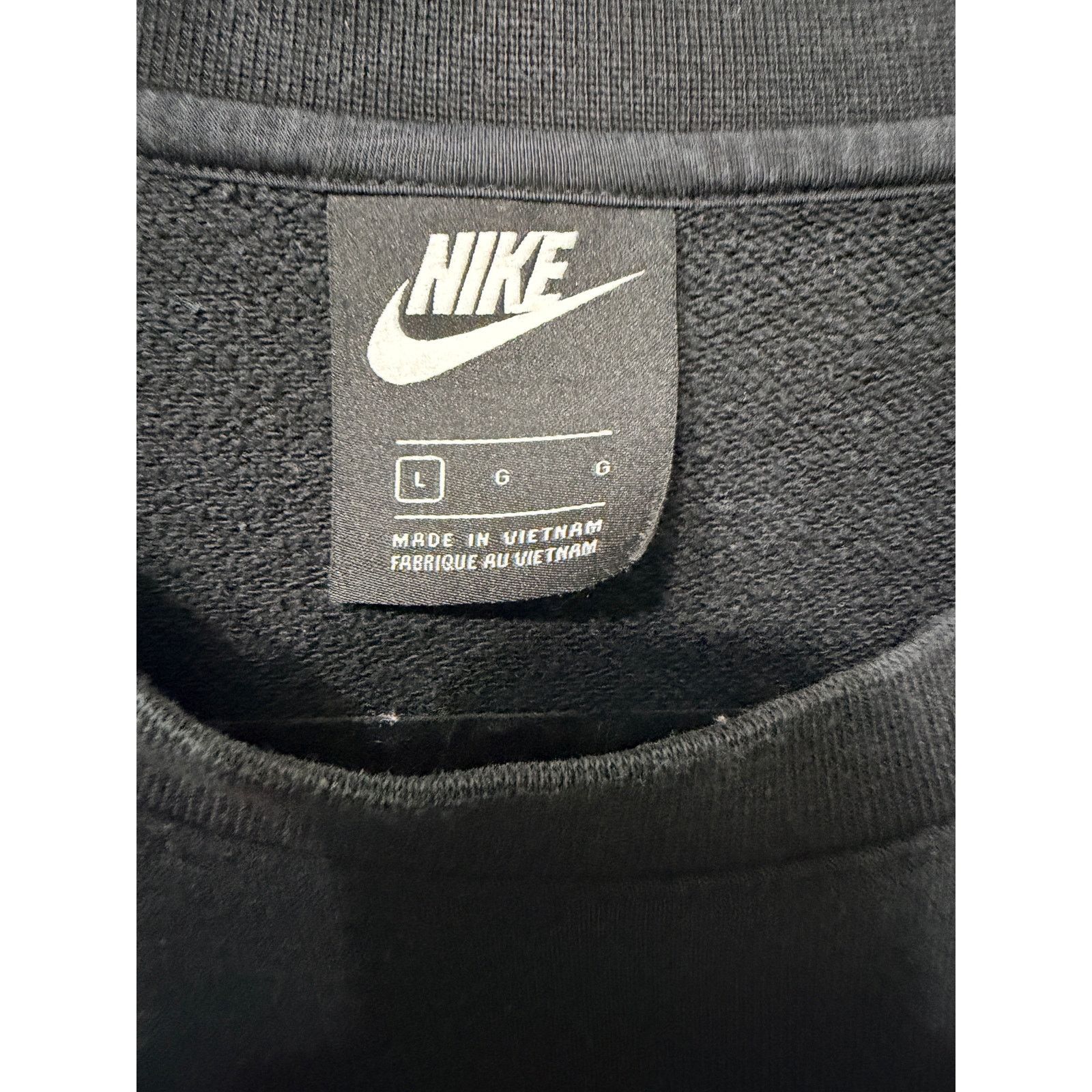 Nike Preloved Men's Nike Sportswear Black Swoosh Pullover Sz L Size US L / EU 52-54 / 3 - 3 Thumbnail