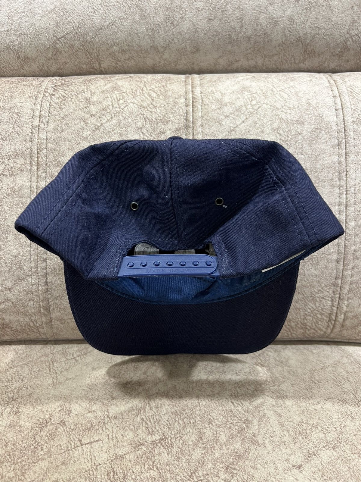 Gap Vintage GAP 🇺🇸 Athletic Big Logo Wool Blend Navy Snapback Cap Size ONE SIZE - 3 Thumbnail