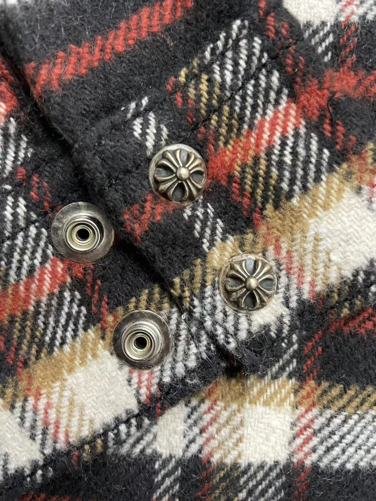 Chrome Hearts Chrome Hearts Work Dog Plaid Shirt Flannel Jacket Size US XS / EU 42 / 0 - 7 Thumbnail