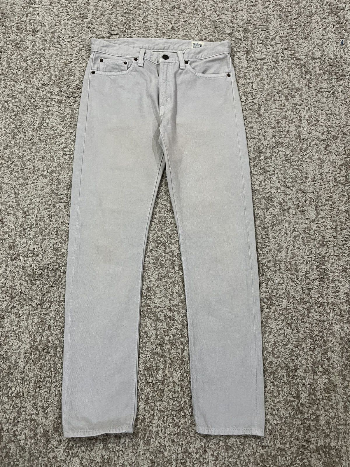 Orslow Vintage Orslow 107 Ivy Fit White Denim Jeans – Non-Selvedge Size US 29 - 2 Thumbnail