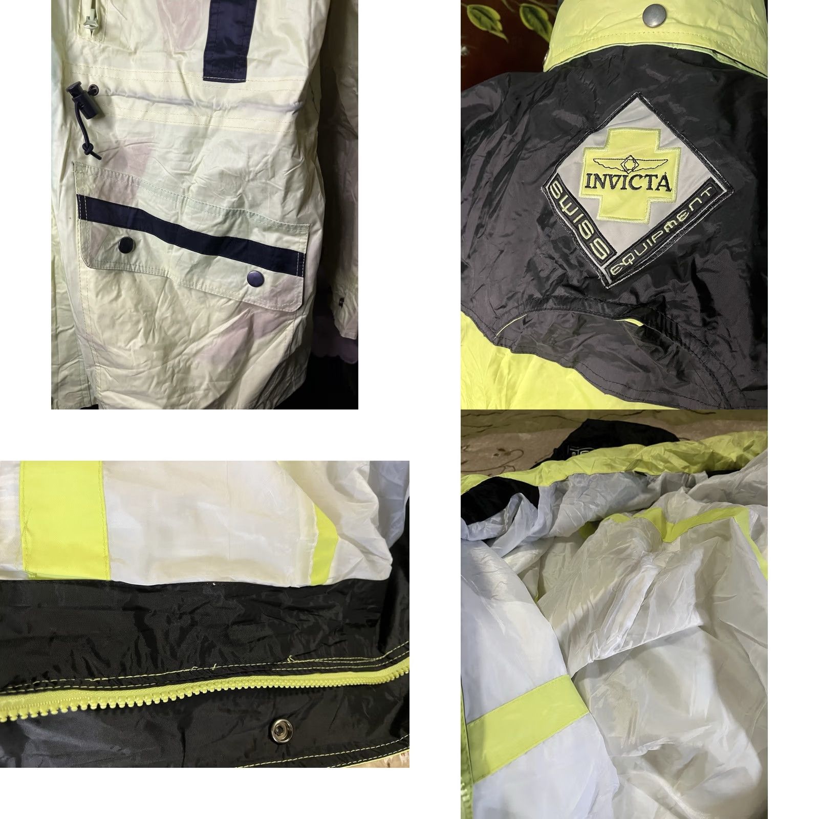 Invicta Invicta Yellow Black Hooded Jacket Unisex Size L Size US L / EU 52-54 / 3 - 8 Thumbnail