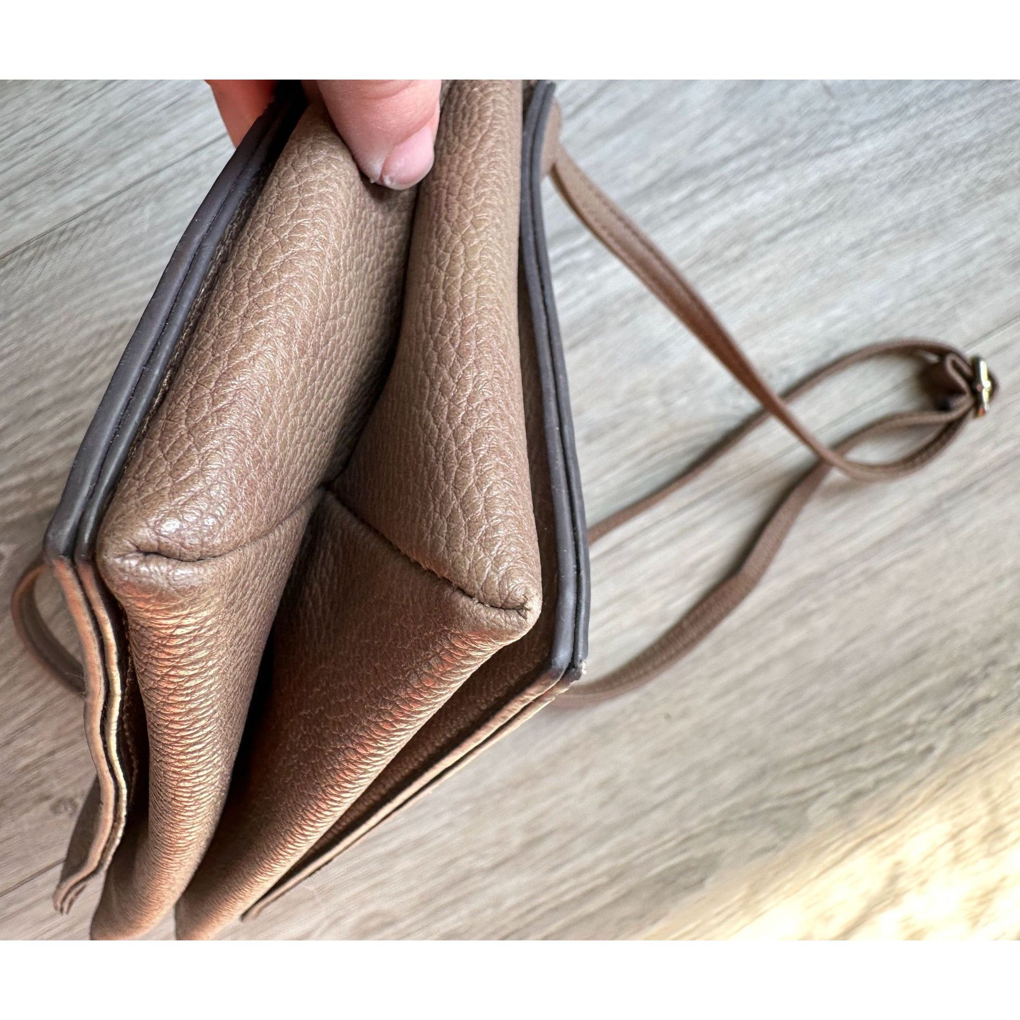 Other Christian Soriano for Payless Taupe Crossbody Bag with Zippe Size ONE SIZE - 10 Thumbnail