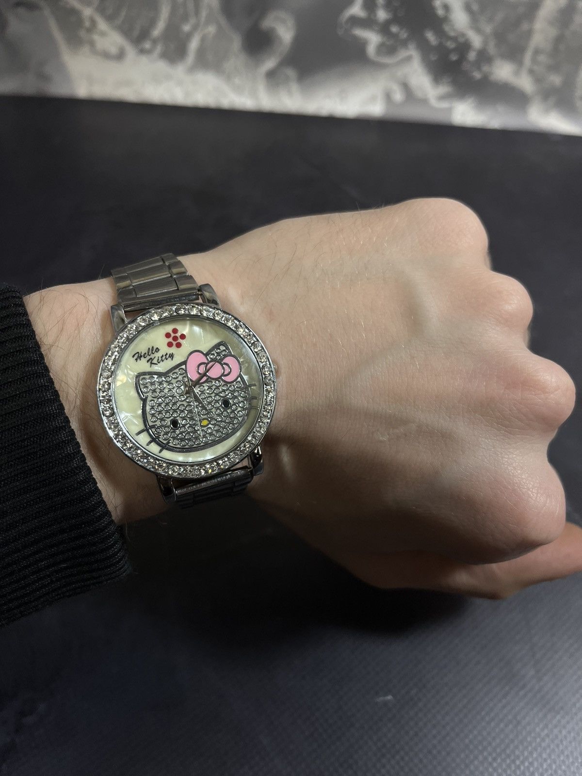 Jewelry Vintage Hello Kitty Crystal Watch Japanese Brand Size ONE SIZE - 3 Thumbnail