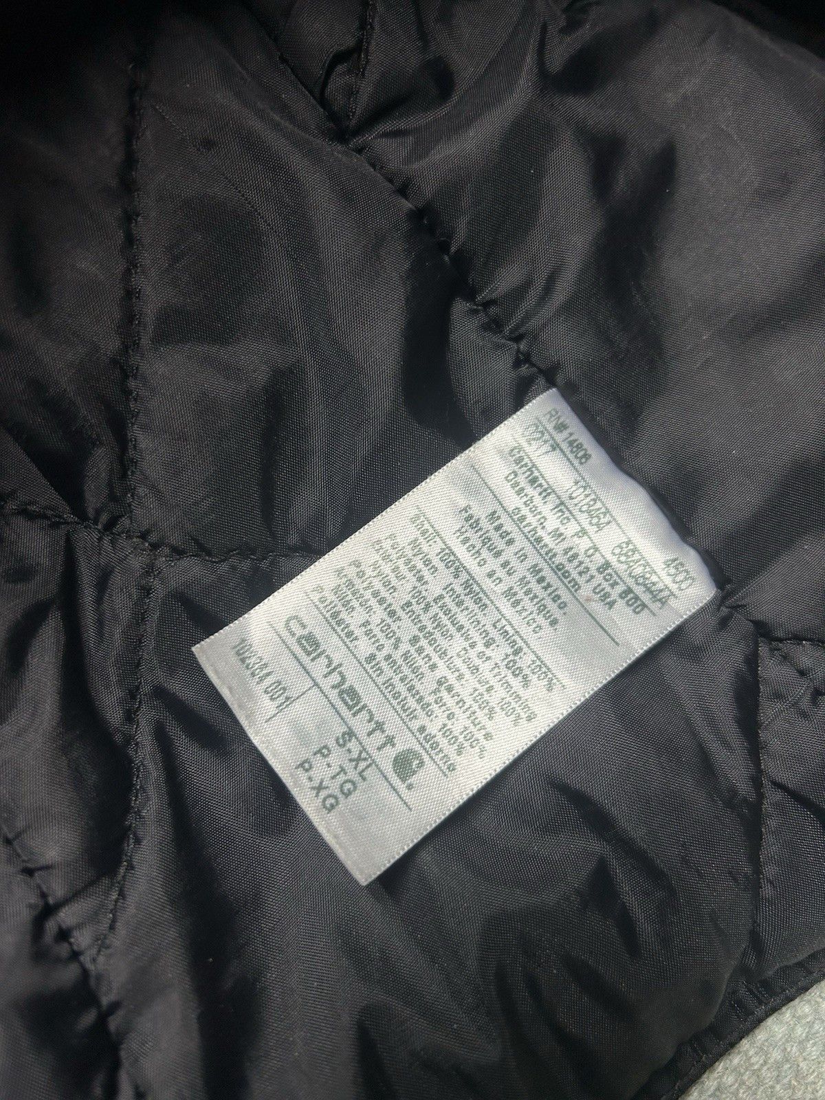 Vintage Carhartt Yukon Insulated Quilted Canvas Hood 102364 001 S-XL Size ONE SIZE - 4 Thumbnail