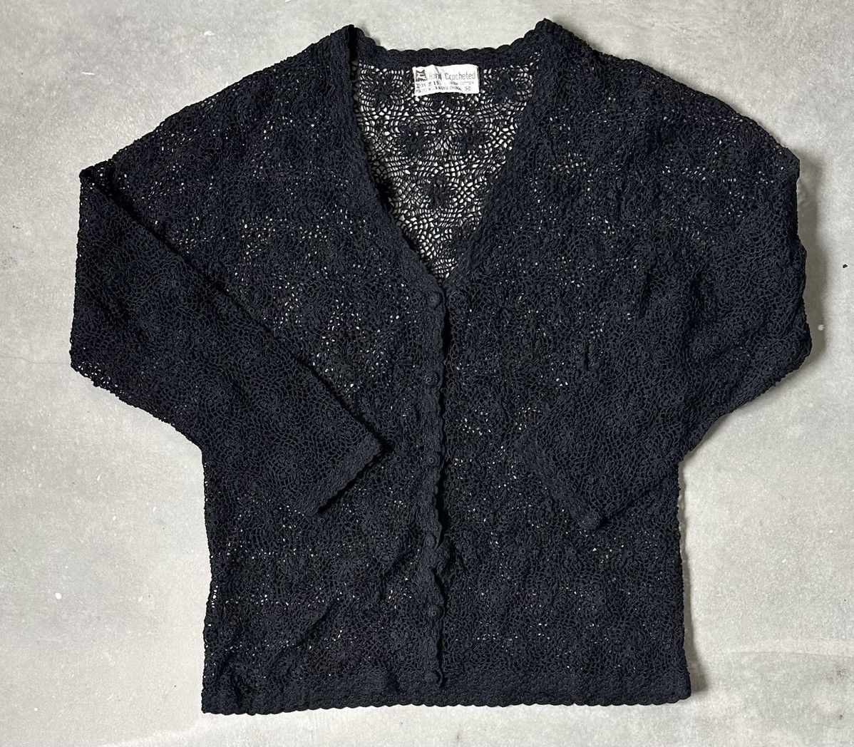 Vintage HAND CROCHETED OUTERWEAR Size US M / EU 48-50 / 2 - 1 Thumbnail