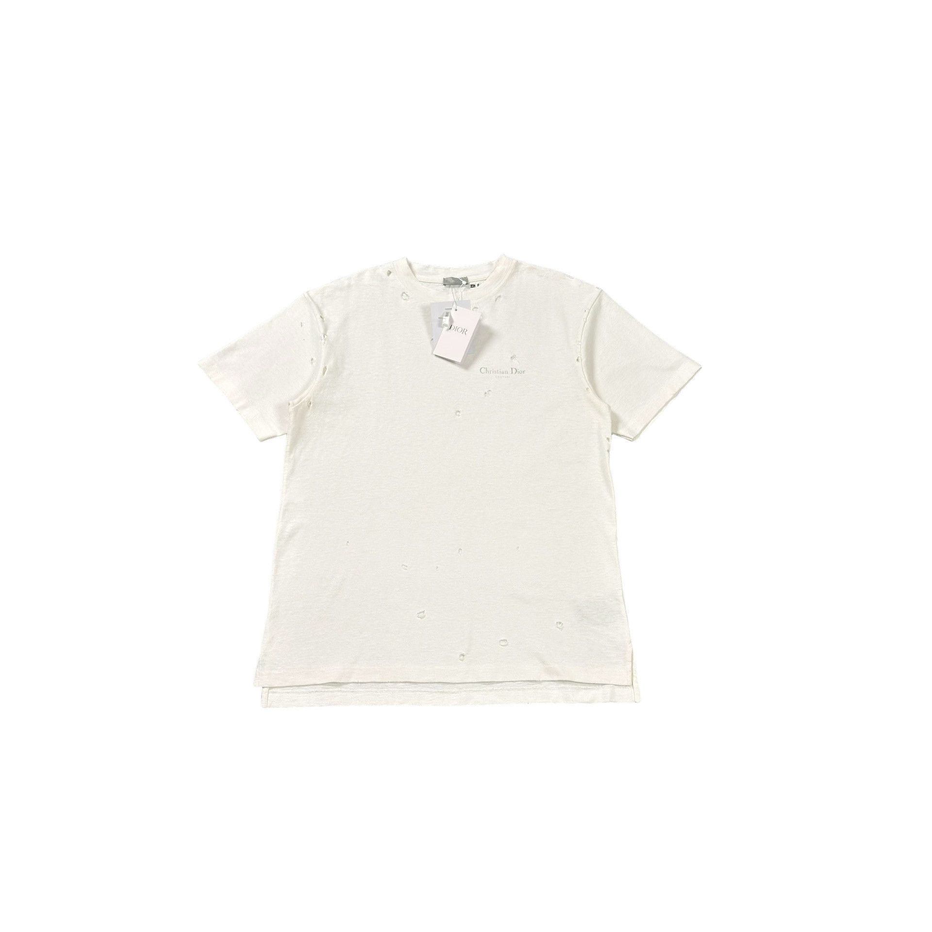 Dior Dior Distressed Couture Logo T-Shirt Size M Size US M / EU 48-50 / 2 - 1 Thumbnail