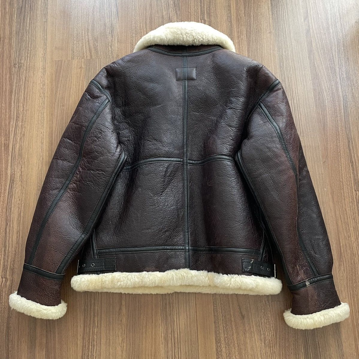 Schott Wind Armour B-3 US Sheepskin Bomber Flight Jacket Size US M / EU 48-50 / 2 - 18 Thumbnail