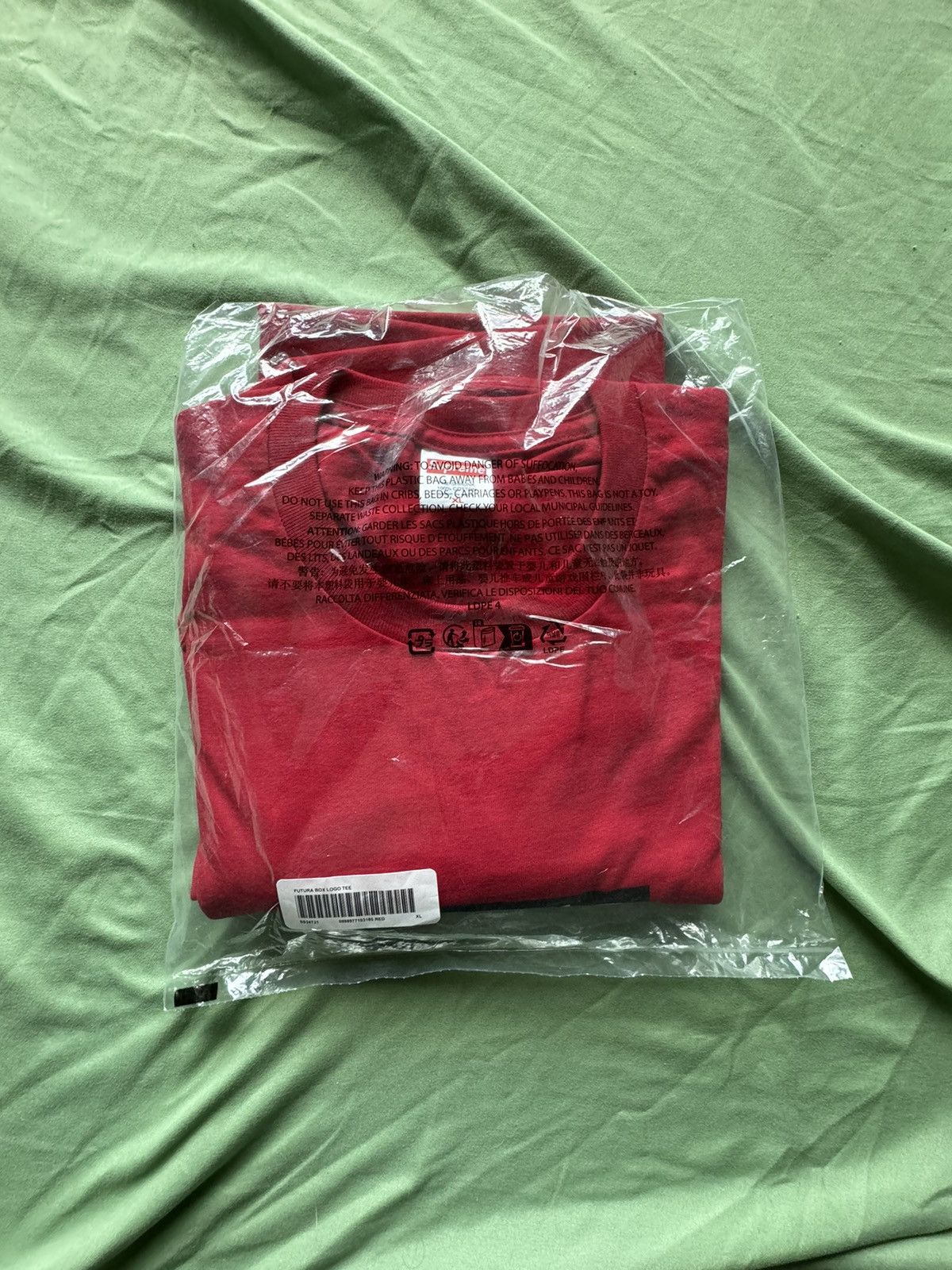 image of Supreme Futura Box Logo in Red, Men's (Size XL)