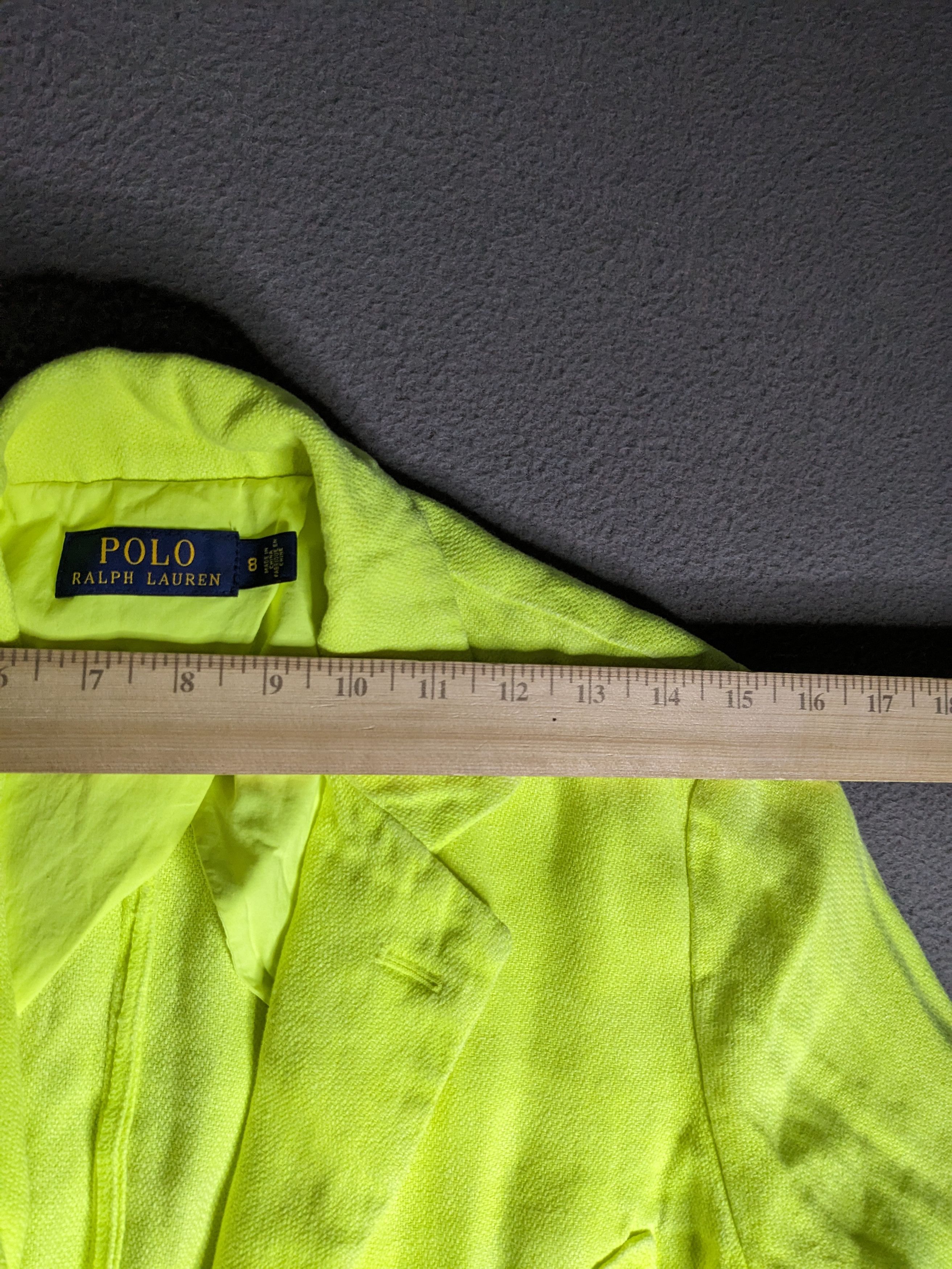 Polo Ralph Lauren Polo Ralph Lauren Linen Blazer Jacket Size 8 Chartreuse Size M / US 6-8 / IT 42-44 - 15 Thumbnail