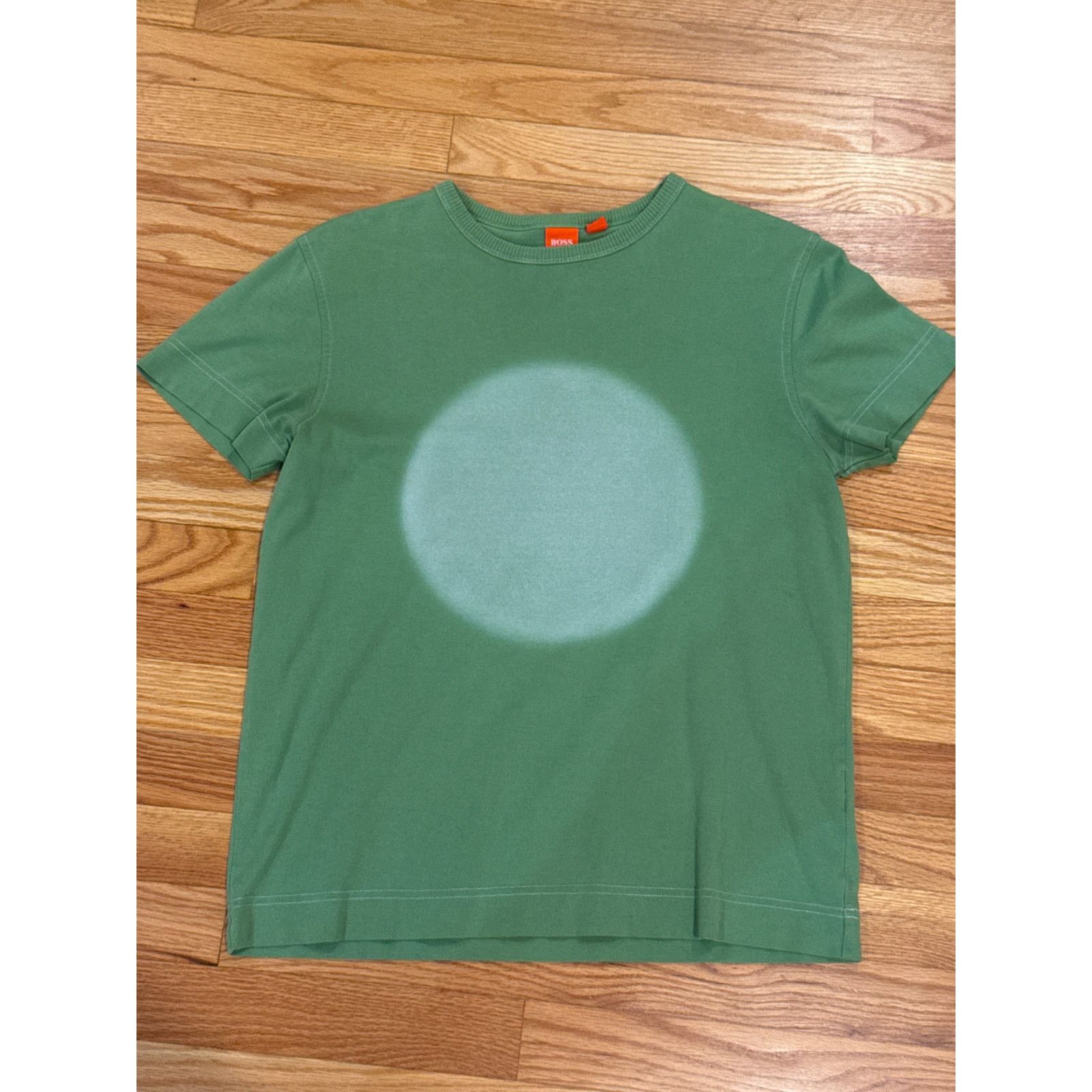 Hugo Boss Vintage Hugo Boss Orange Label Tee Green Small Early 2000s Size US S / EU 44-46 / 1 - 1 Thumbnail
