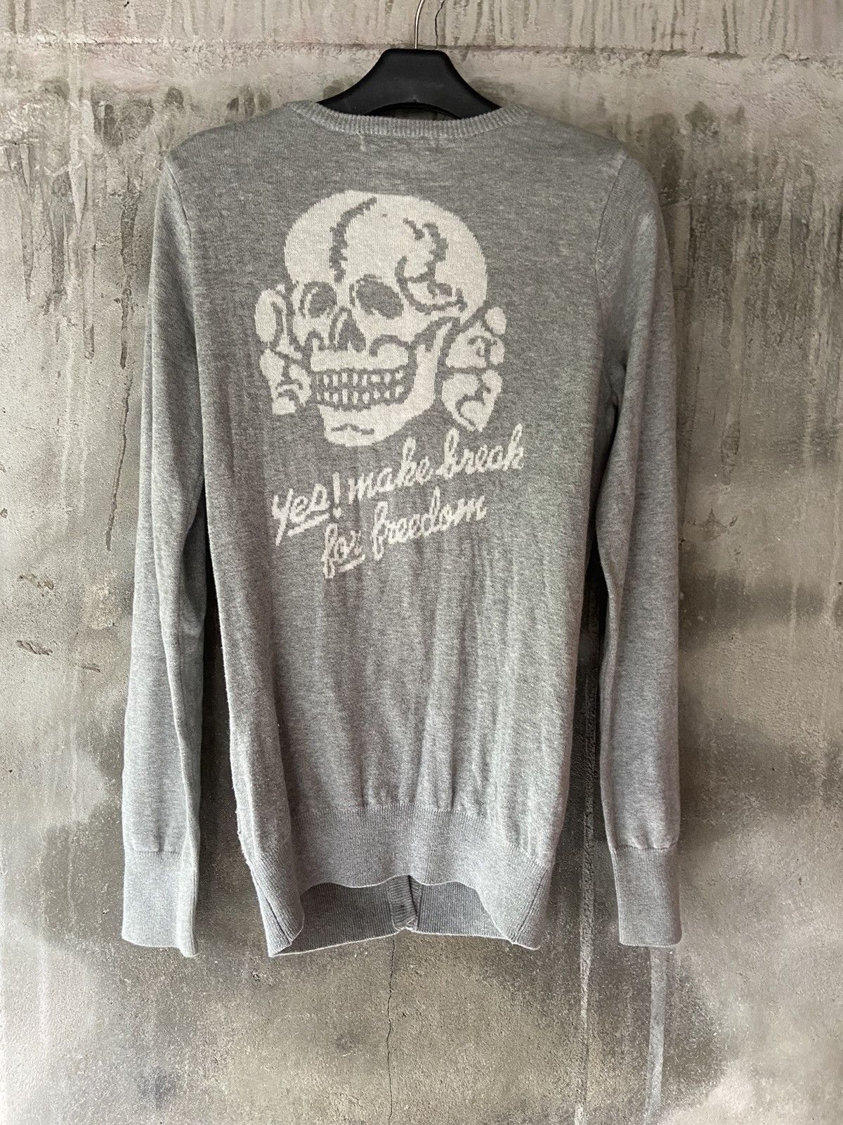 Beauty Beast × Hysteric Glamour × Japanese Brand WITCHES SABBATH MOUSSY KNIT 2 IN 1 HYDROGEN DISTRESSED TEE Size US M / EU 48-50 / 2 - 25 Thumbnail