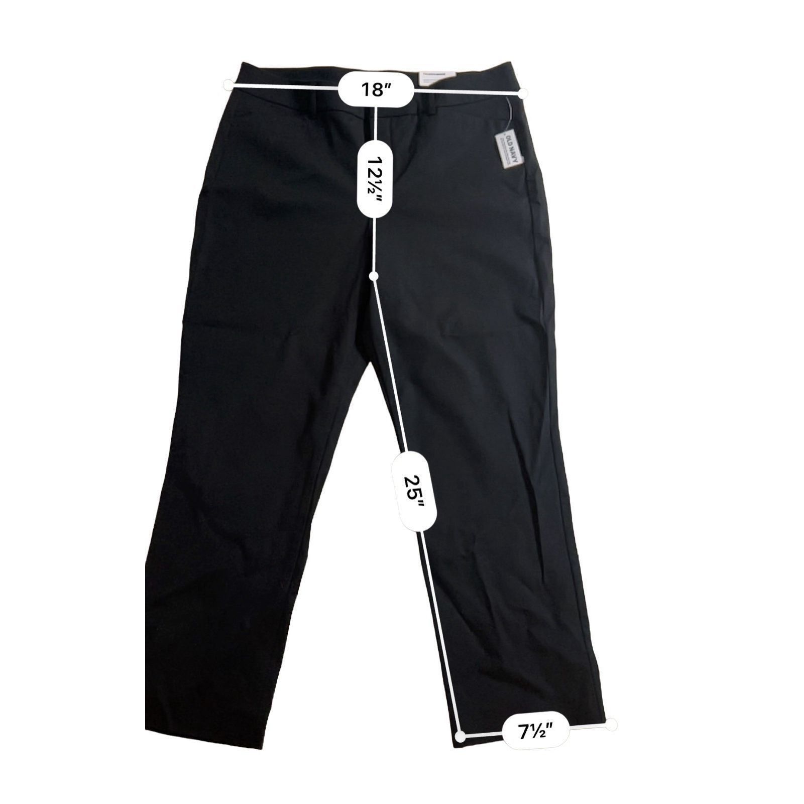 Old Navy OLD NAVY High rise black classic Pants size 14 Size 36" / US 14 / IT 50 - 3 Thumbnail