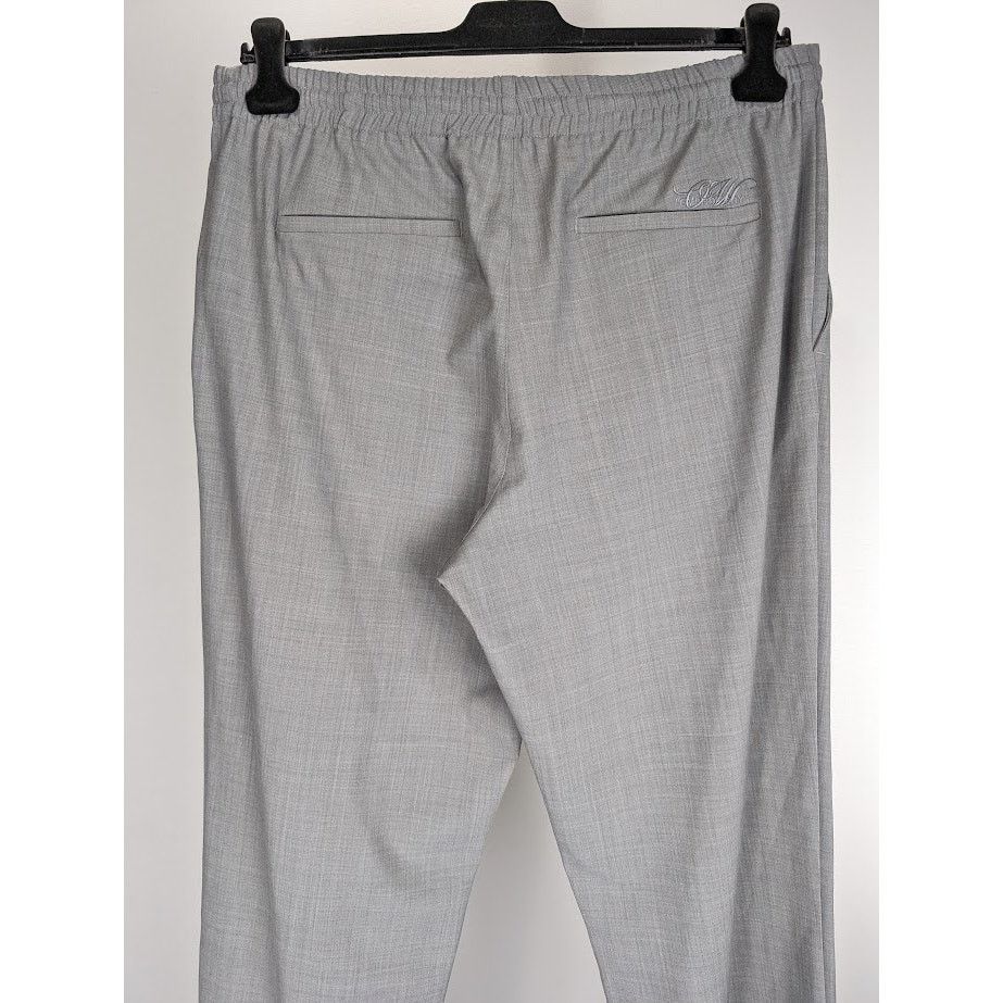 Off-White o1rshd1 Wool Long Lounge Trackpant in Melange Grey Size US 36 / EU 52 - 13 Thumbnail