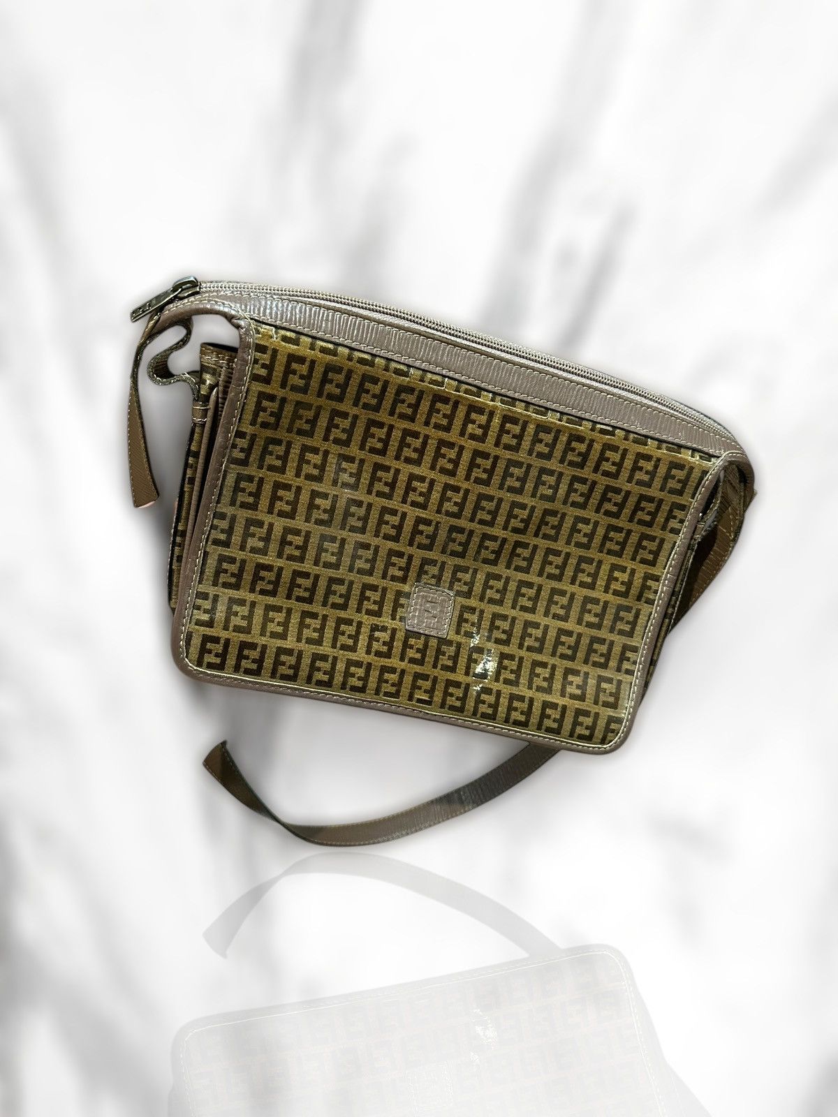 Fendi Vintage Fendi Zucca Monogram Shoulder Bag Size ONE SIZE - 10 Thumbnail