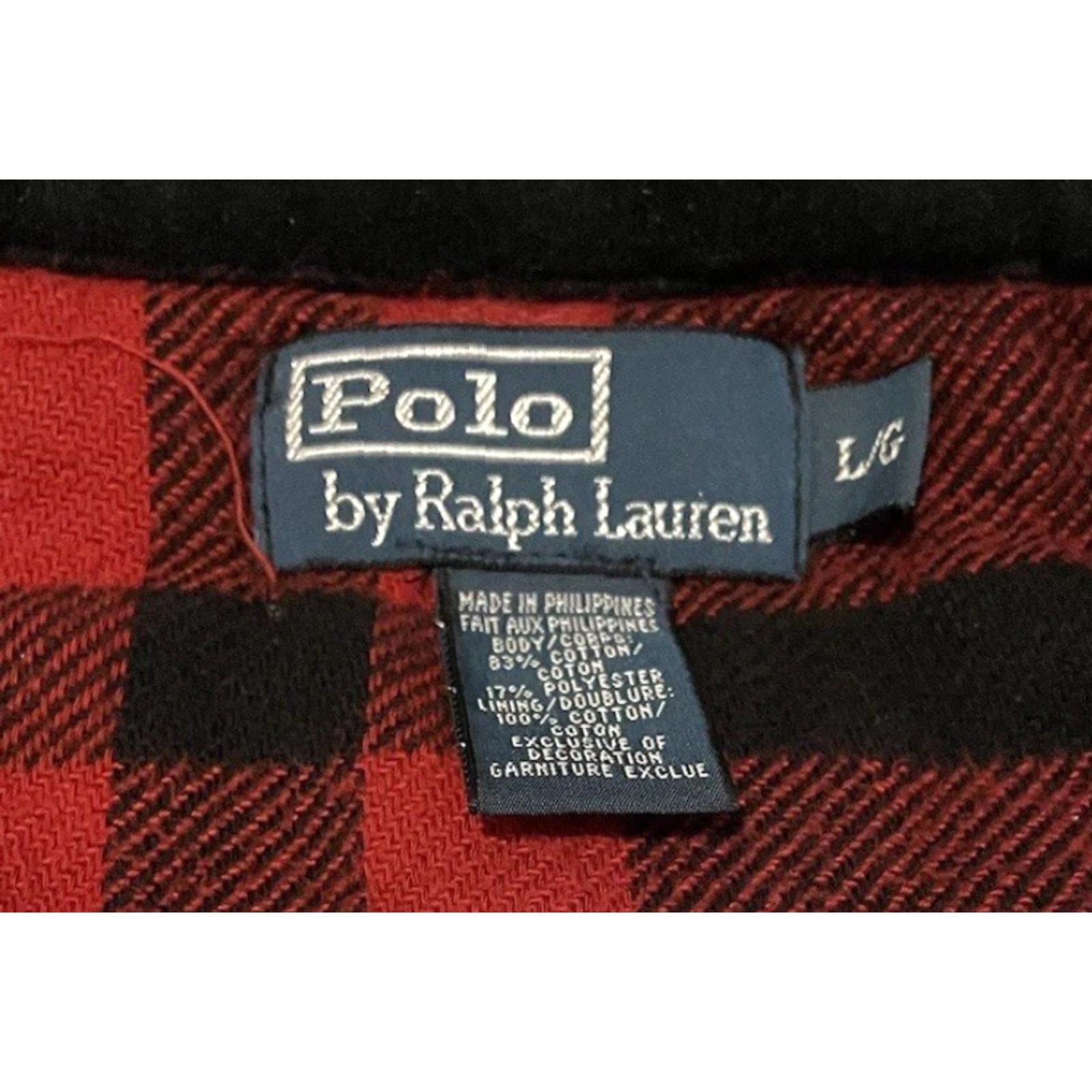 Polo Ralph Lauren VINTAGE Polo Ralph Lauren Puffer Vest Shirt Mens M Black Quilted Lined Buffalo Plaid 90s Retro Polo Ralph Lauren Sport Size US M / EU 48-50 / 2 - 5 Thumbnail