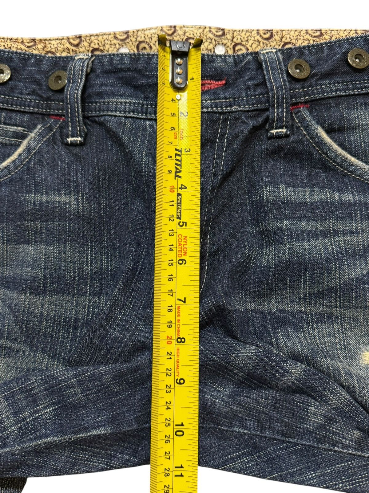 Edwin Edwin 503 Blue Trip Faded Wash Carpenter Paint Splatter Size US 33 - 13 Thumbnail
