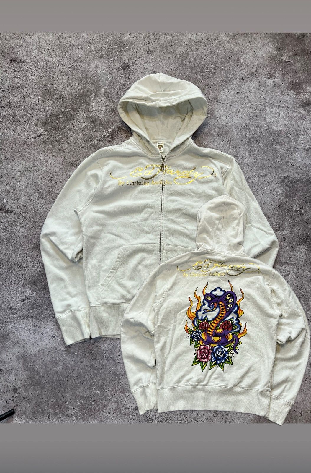 Ed Hardy × Ken Carson Ed hardy Ken Carson zip up hoodie | Grailed