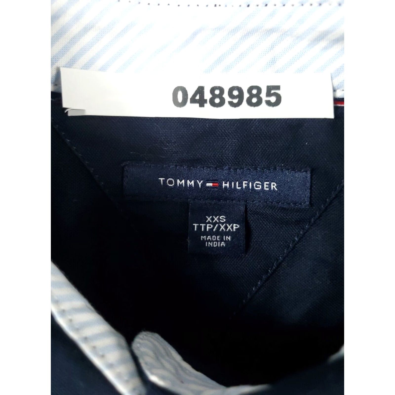 Tommy Hilfiger VINTAGE Tommy Hilfiger Shirt Dress Womens 2XS Blue Long Sleeve Button-Front Modern Classic Size XXS / US 00 / IT 34 - 8 Thumbnail