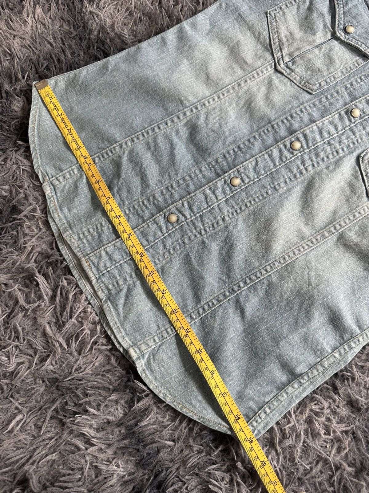 5351 POUR LES HOMMES Early 00’s 5351 stonewash denim shirt hediboy Size US M / EU 48-50 / 2 - 15 Thumbnail