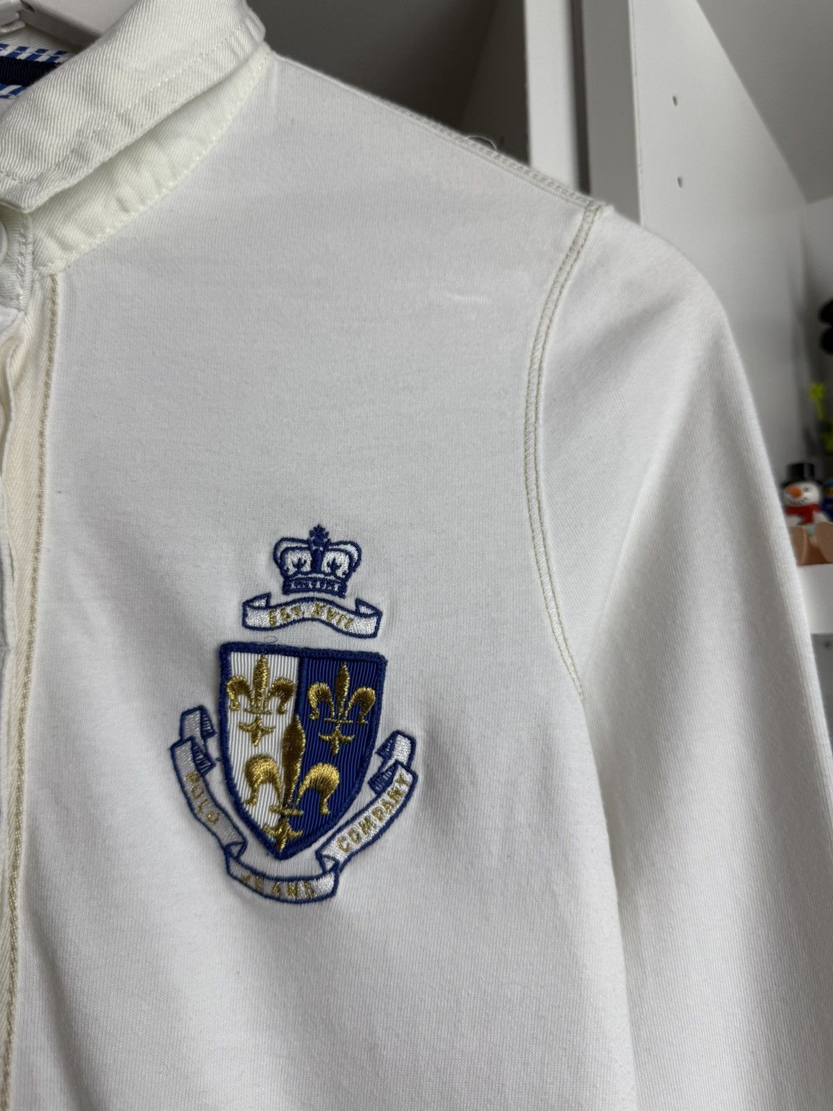 Polo Ralph Lauren × Ralph Lauren VIntage y2k Ralph Lauren Chief keef style rugby polo M drill Size US M / EU 48-50 / 2 - 5 Thumbnail