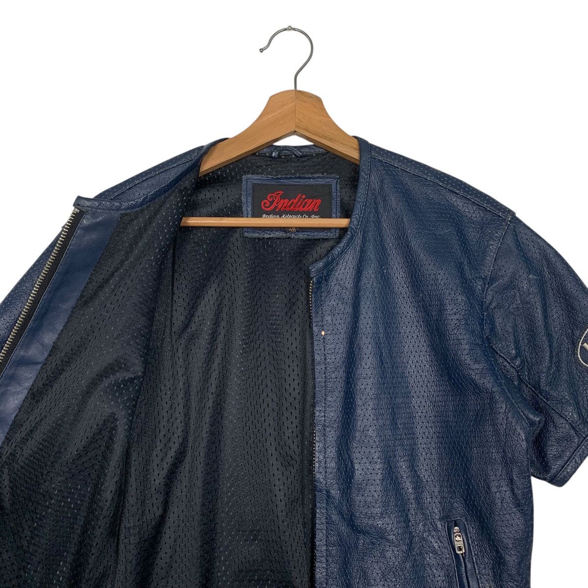 Indian Motorcycle Indian Motorcycle Short Sleeve Leather Biker Jacket Size S / US 4 / IT 40 - 10 Thumbnail