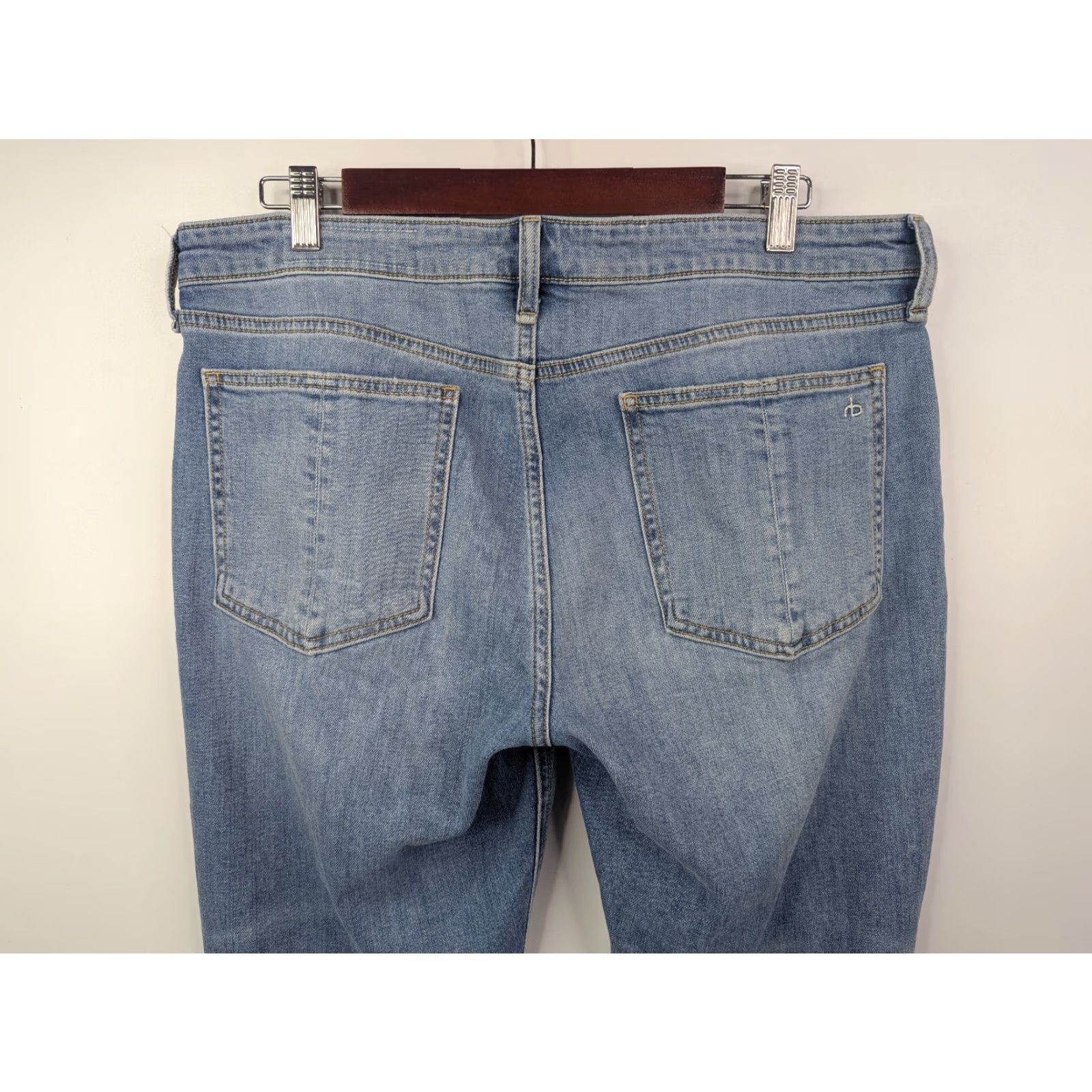 Rag & Bone Rag & Bone Jeans Womens Cate 31 Blue Mid Rise Ankle Skinny Raw Hem Distress Size 24" / US 00 / IT 34 - 5 Thumbnail