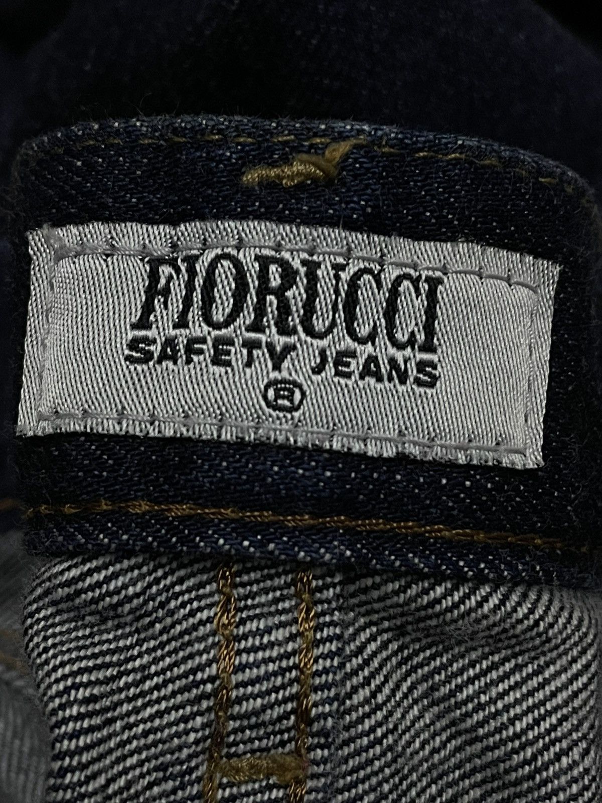 Designer × Fiorucci × Vintage Vintage Og 90s Designer Fiorucci Safety Flared Studded Denim Size US 26 / EU 42 - 16 Thumbnail
