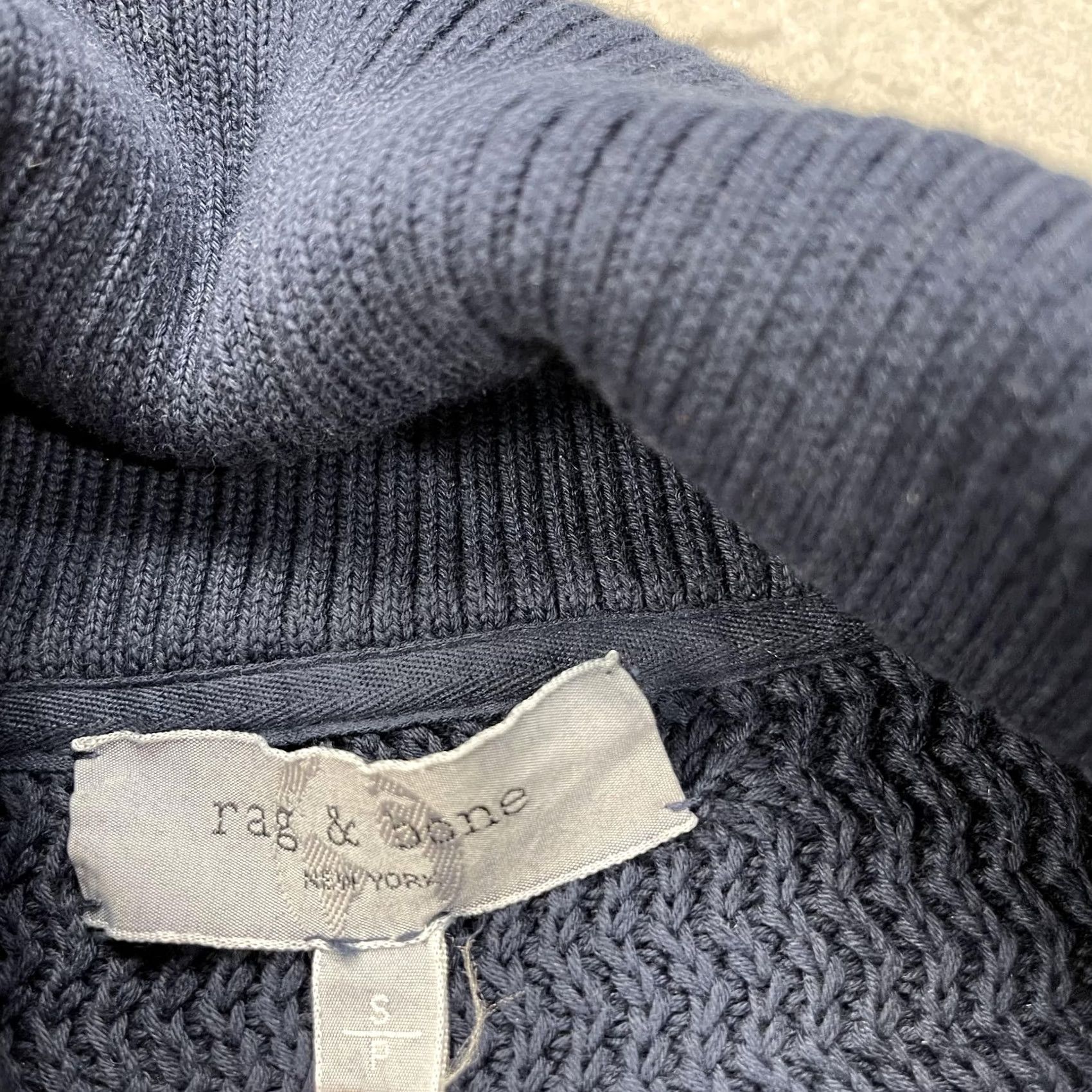 Rag & Bone VINTAGE Rag & Bone Sweater Mens S Blue Snap Button Bomber Knit Cardigan Grandpa Size US S / EU 44-46 / 1 - 4 Thumbnail