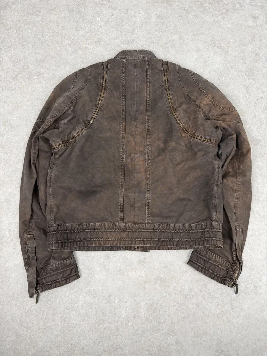 Just Cavalli SS2004 Cavalli Brown Multi-Zip Bomber Jacket Size US M / EU 48-50 / 2 - 2 Thumbnail