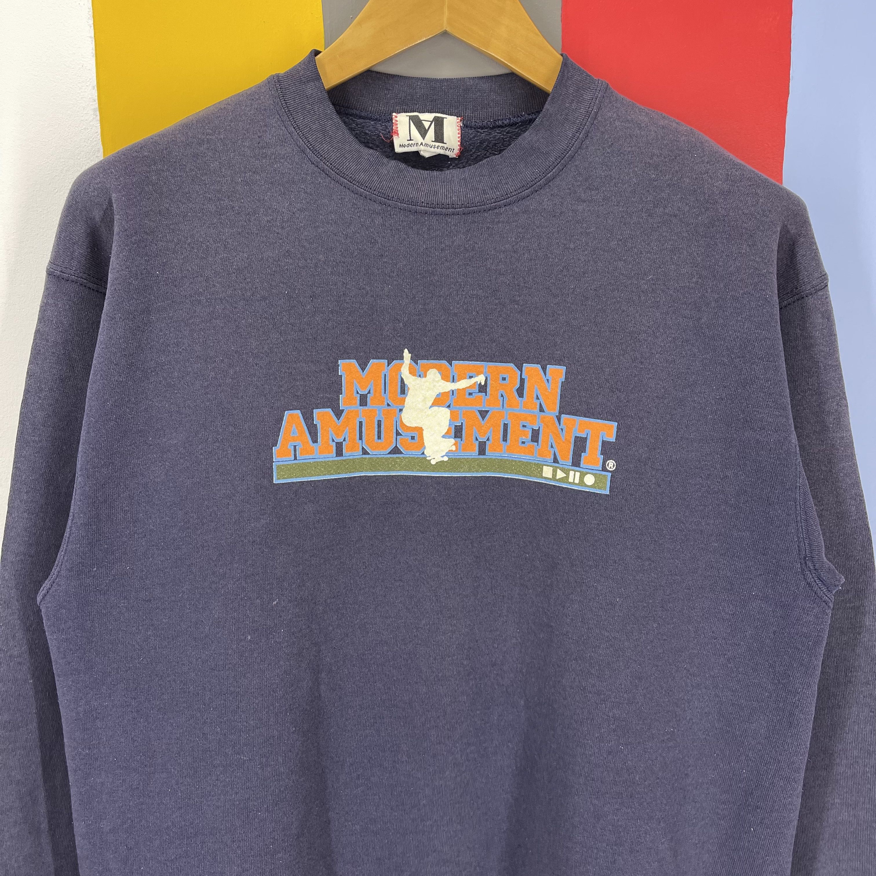 Modern Amusement 90s Vintage MODERN AMUSEMENT Crew Neck Sweatshirt #1454/AX Size US M / EU 48-50 / 2 - 3 Thumbnail