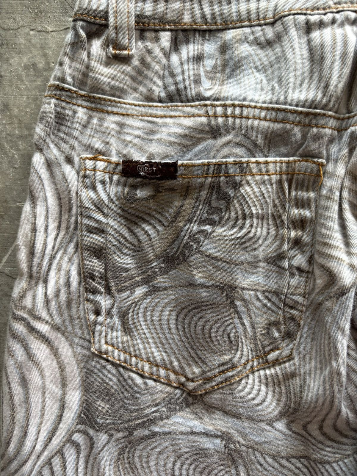 Other flared crest jeans zebra illusion art cavalli inspired Size US 28 / EU 44 - 13 Thumbnail