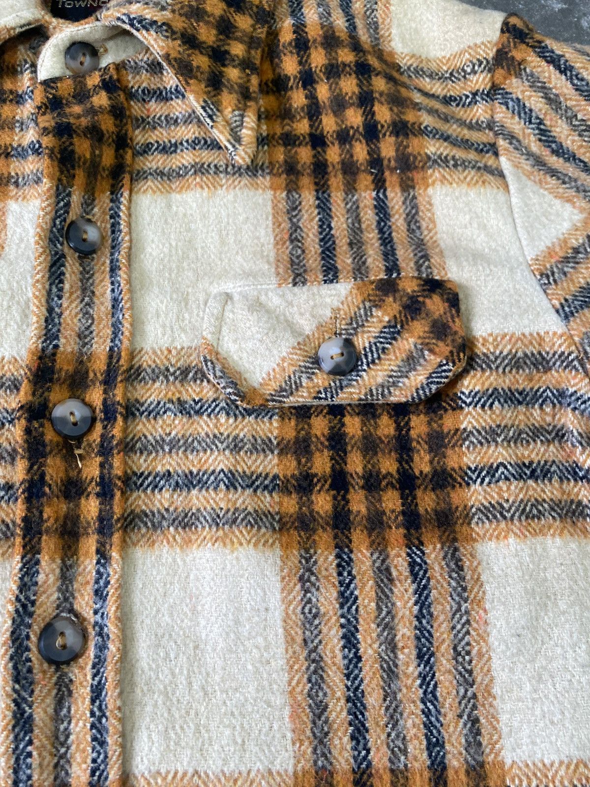 Towncraft Vintage 90s Towncraft Button Up Wool Jacket Size US L / EU 52-54 / 3 - 11 Thumbnail