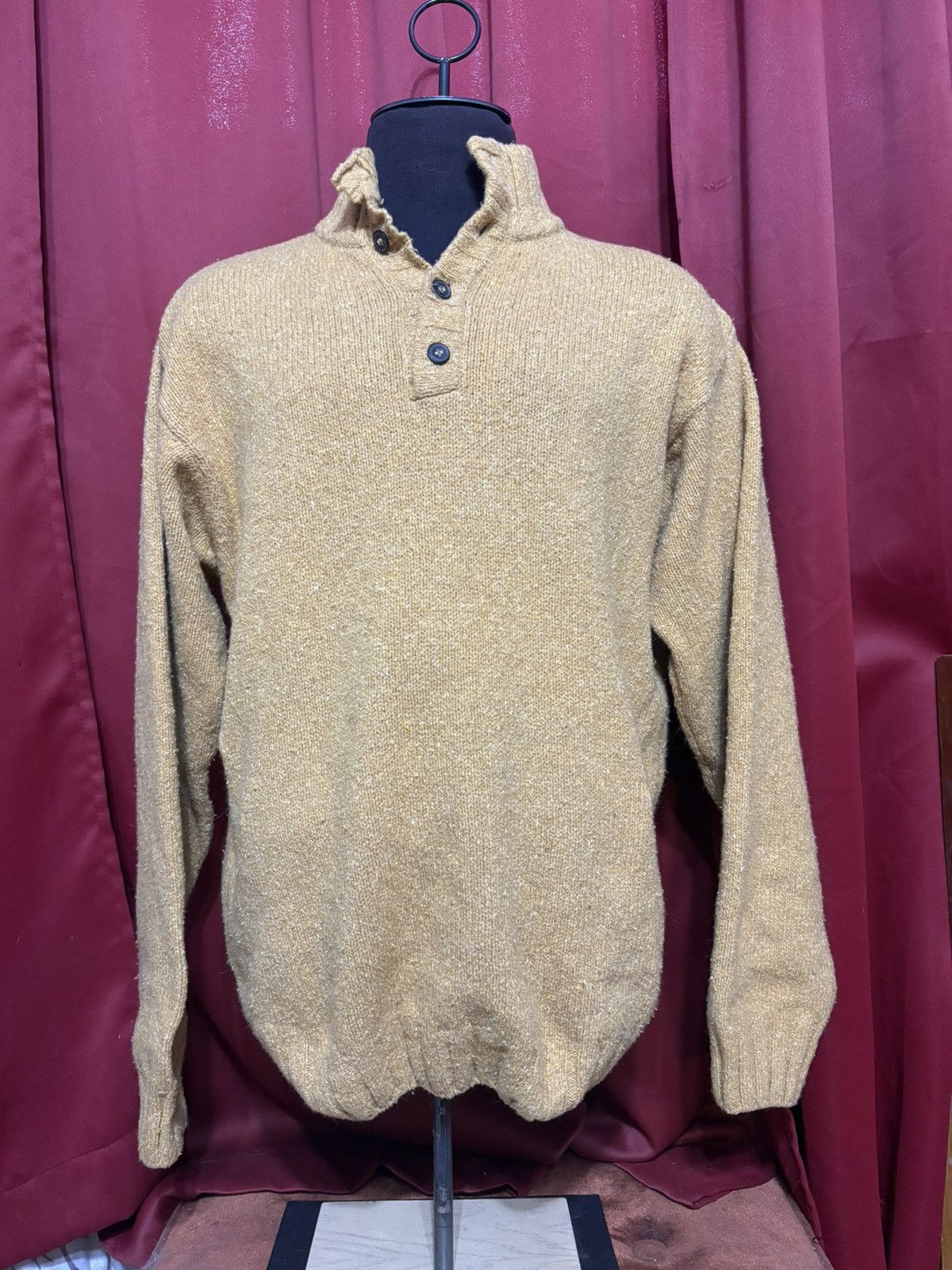 Marlboro Classics Vintage Marlboro Classics Henley Sweater 90’s Mustard Grail Size US XXL / EU 58 / 5 - 1 Thumbnail