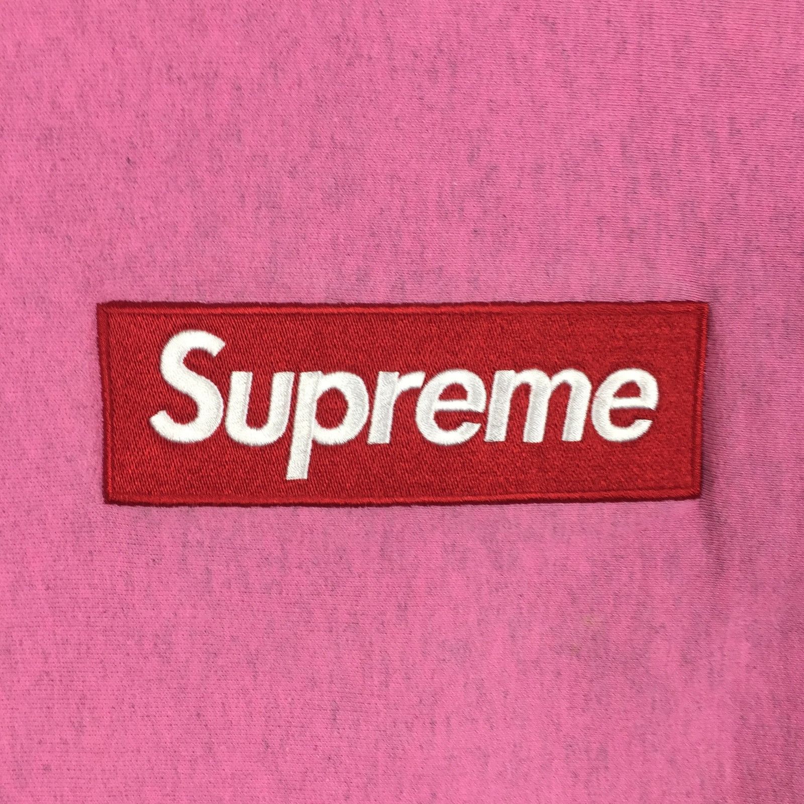 Supreme 2015 Supreme Pink Box Logo Crewneck Size US M / EU 48-50 / 2 - 3 Thumbnail
