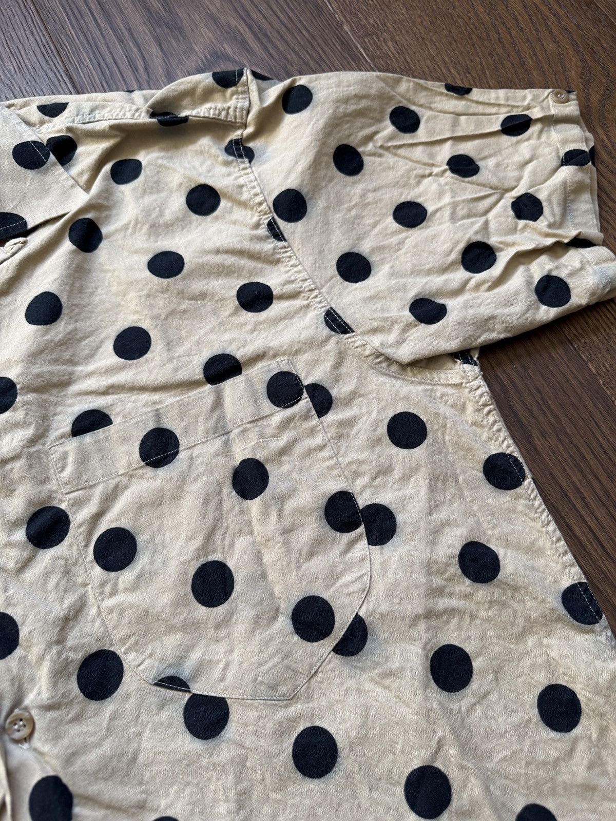 Vintage Vintage Polka Dot Loop Collar Button Up Shirt Size US M / EU 48-50 / 2 - 9 Thumbnail