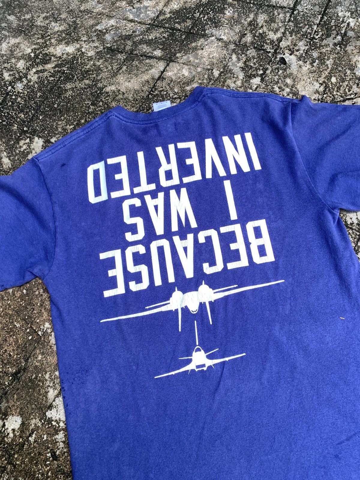 Other Top Gun Movie Logo Tom Cruise Navy Faded Trash Tee Size US M / EU 48-50 / 2 - 2 Thumbnail