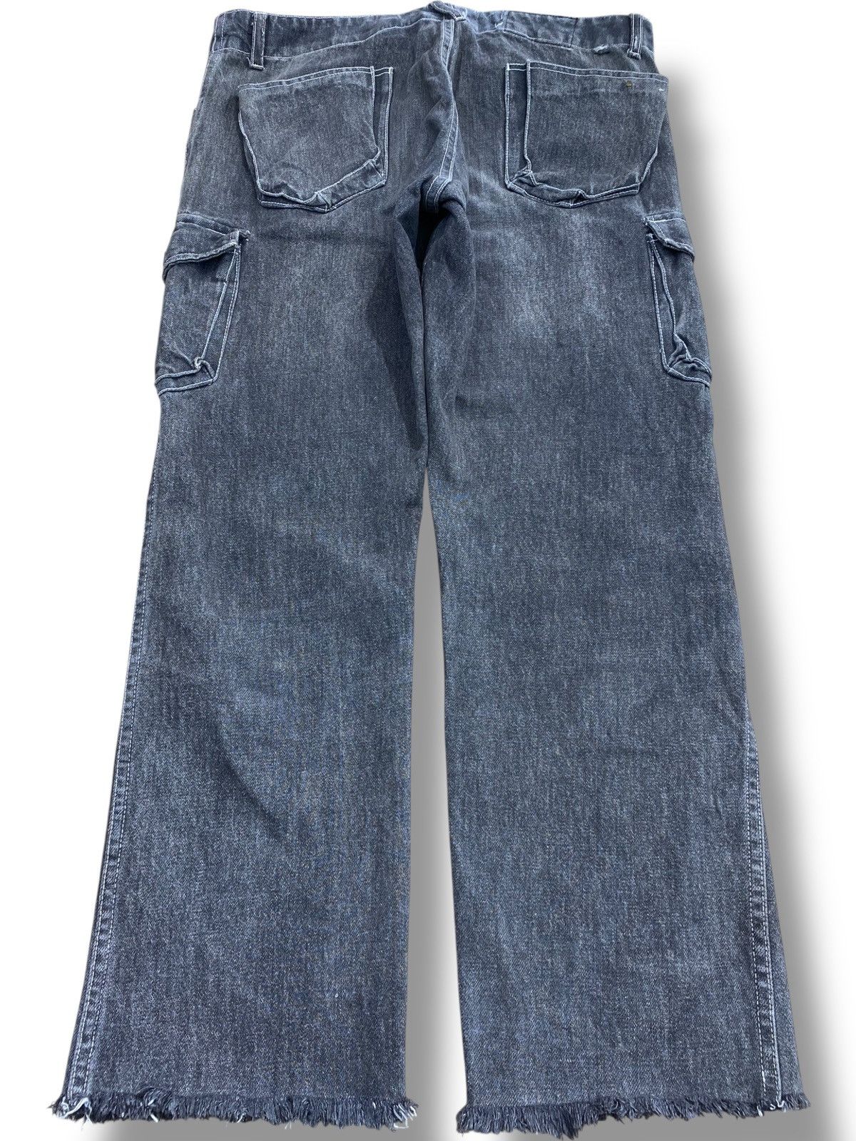 Japanese Brand Japanese Brand Cargo Style Painted Jeans Size US 35 - 3 Thumbnail