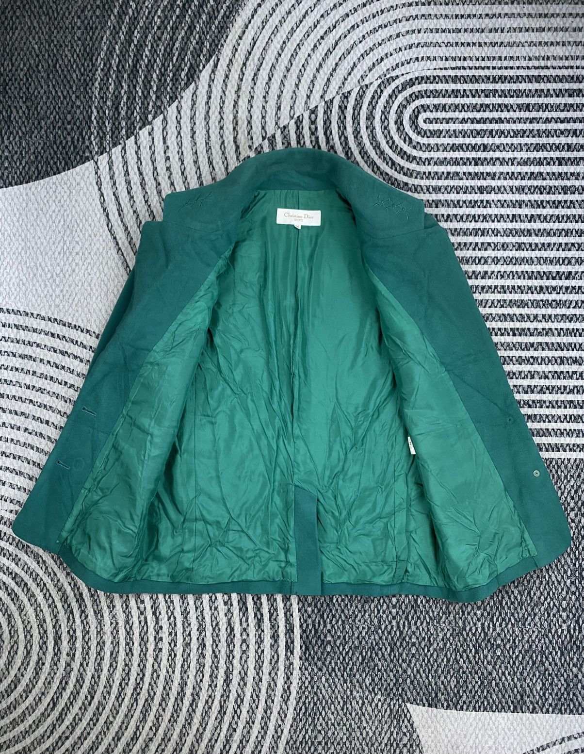 Christian Dior Monsieur Vtg Christian Dior Sports Double Button Green Blazer Size M / US 6-8 / IT 42-44 - 6 Thumbnail