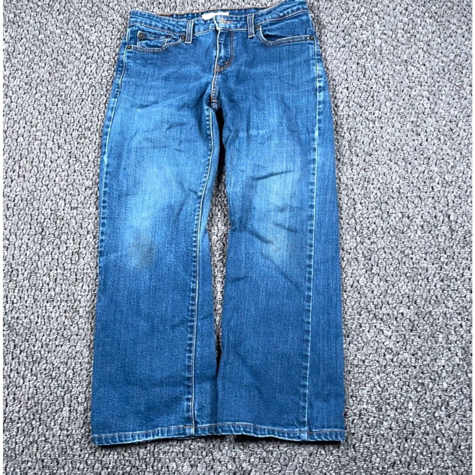Levi's VINTAGE Levi's Jeans Bootcut Womens 8P 29 x 25 Blue Denim Stretch 515 Pocket Design Size 30" / US 8 / IT 44 - 2 Thumbnail