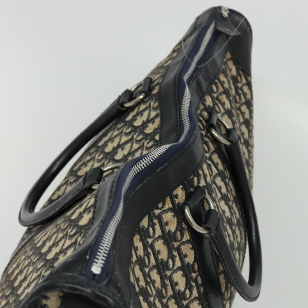 Dior DIOR Trotter Canvas Boston Bag Navy Silver Size ONE SIZE - 6 Thumbnail