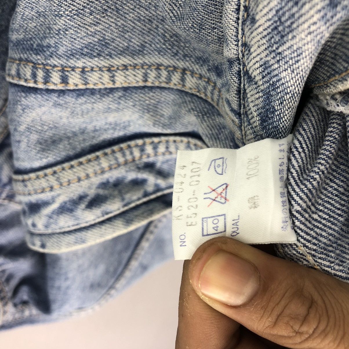 Edwin Vintage 90’s Edwin US Classic Biker Denim Vest Size US S / EU 44-46 / 1 - 12 Thumbnail
